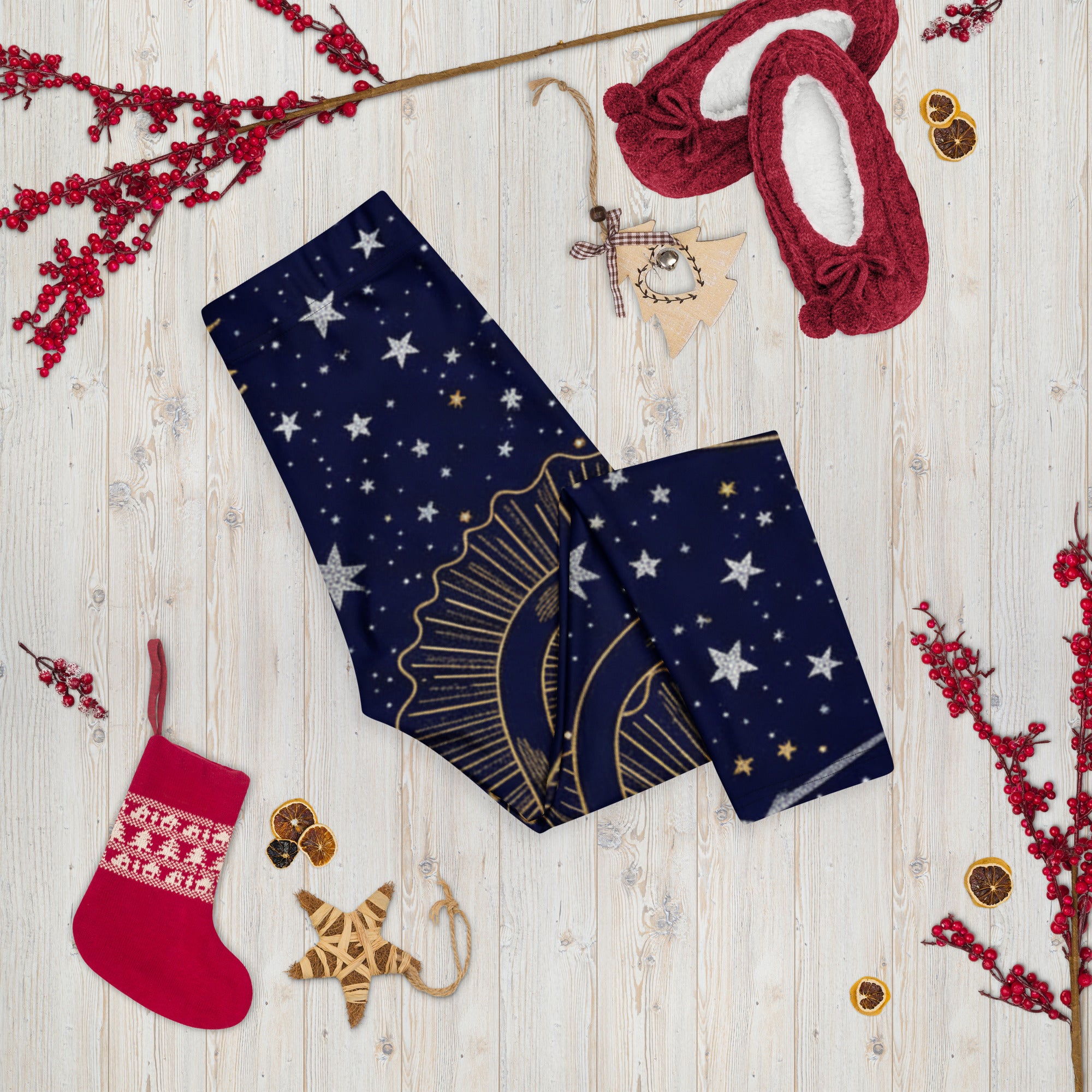 Black Cat Constellation Capri Leggings | GearBunch