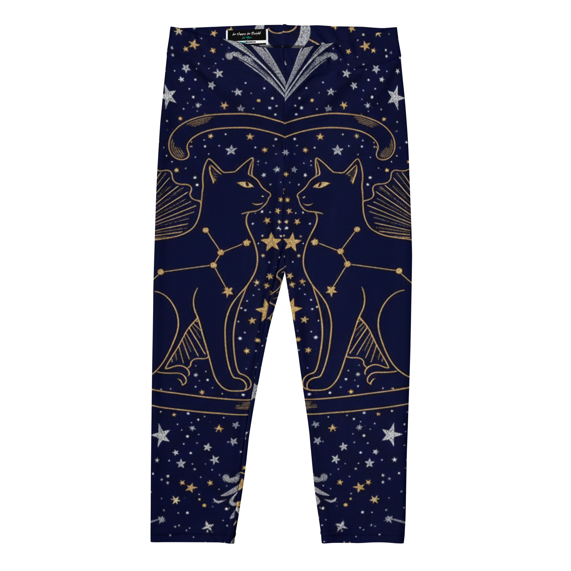Black Cat Constellation Capri Leggings | GearBunch