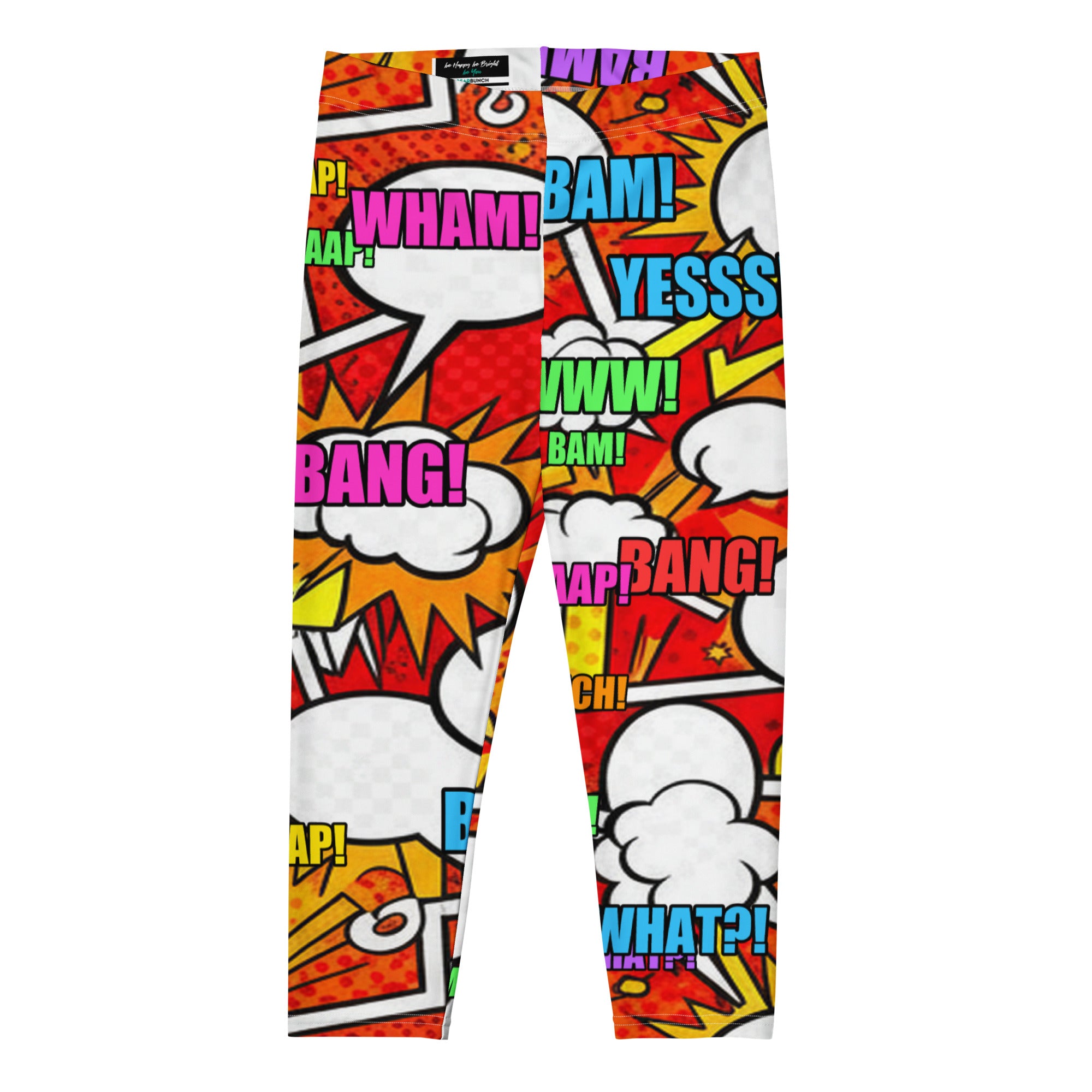 Comic Pop Fire Engine Capri Leggings | GearBunch