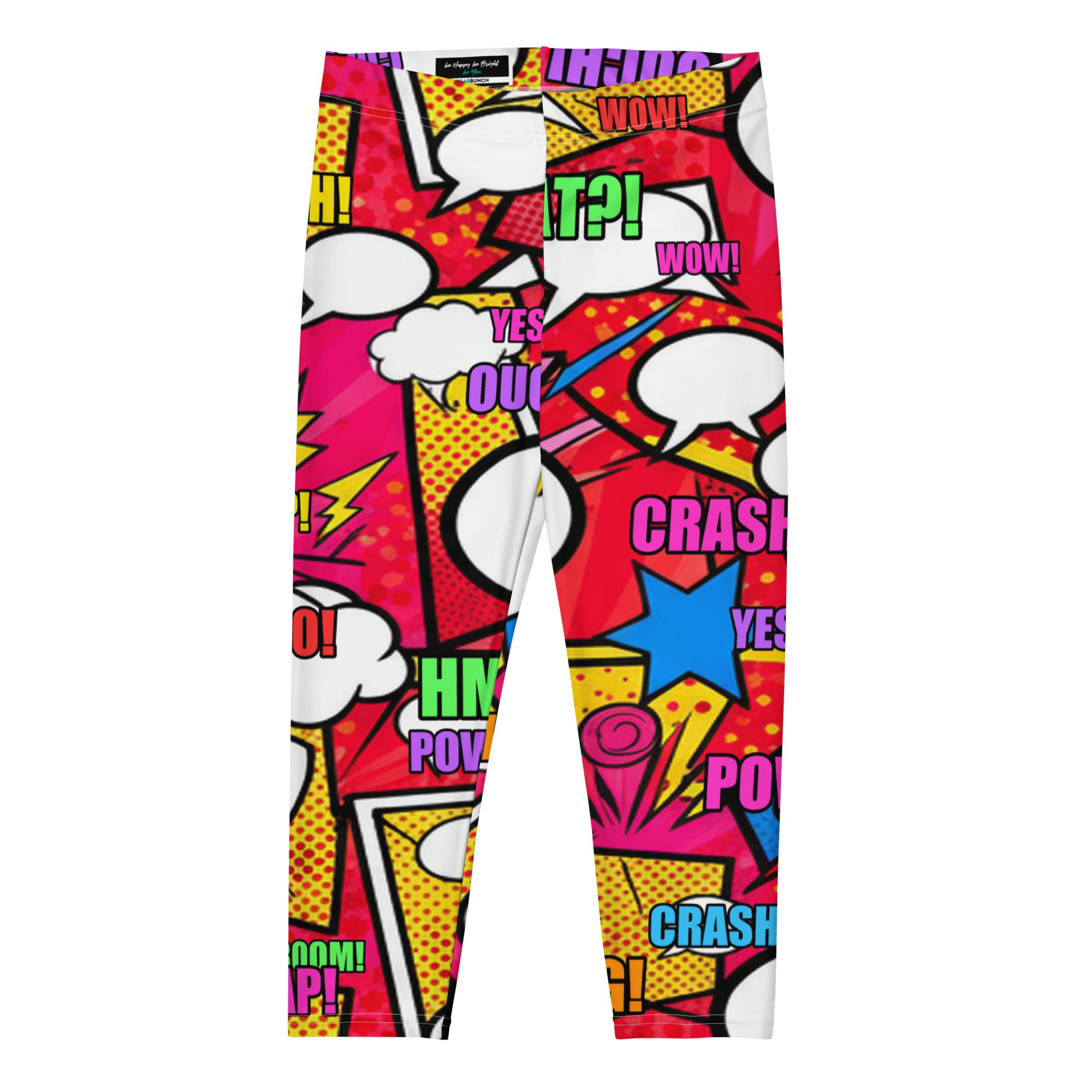 Comic Pop Retro Red Capri Leggings | GearBunch