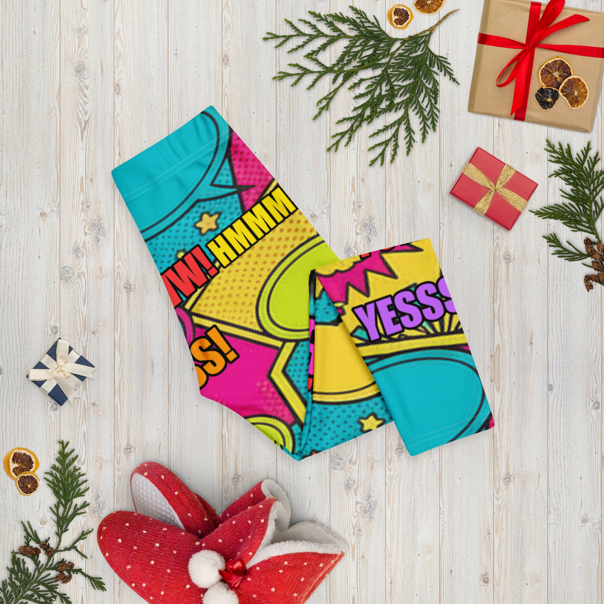 Comic Pop Tropical Capri Leggings | GearBunch