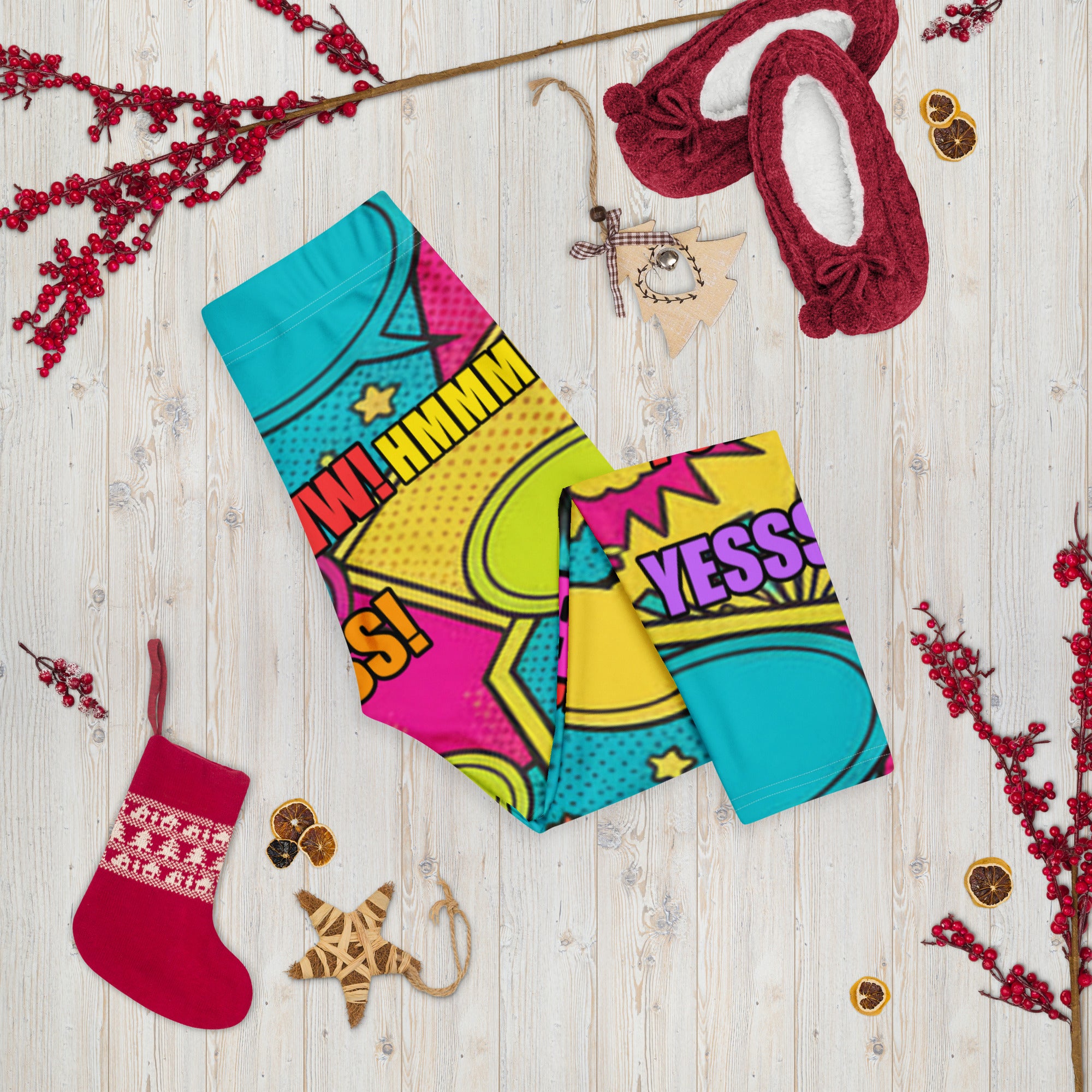 Comic Pop Tropical Capri Leggings | GearBunch