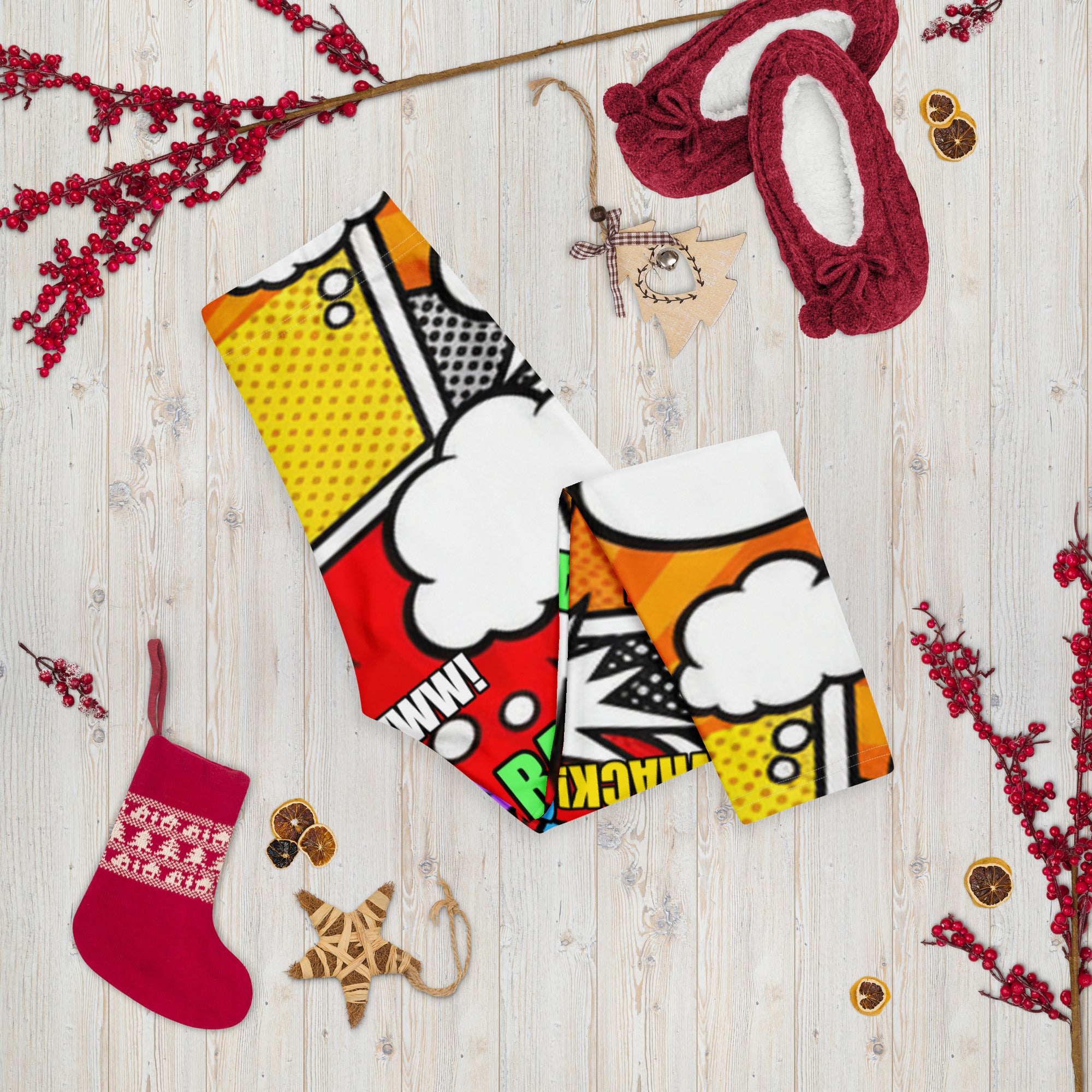Comic Strip Boom Town Capri Leggings | GearBunch