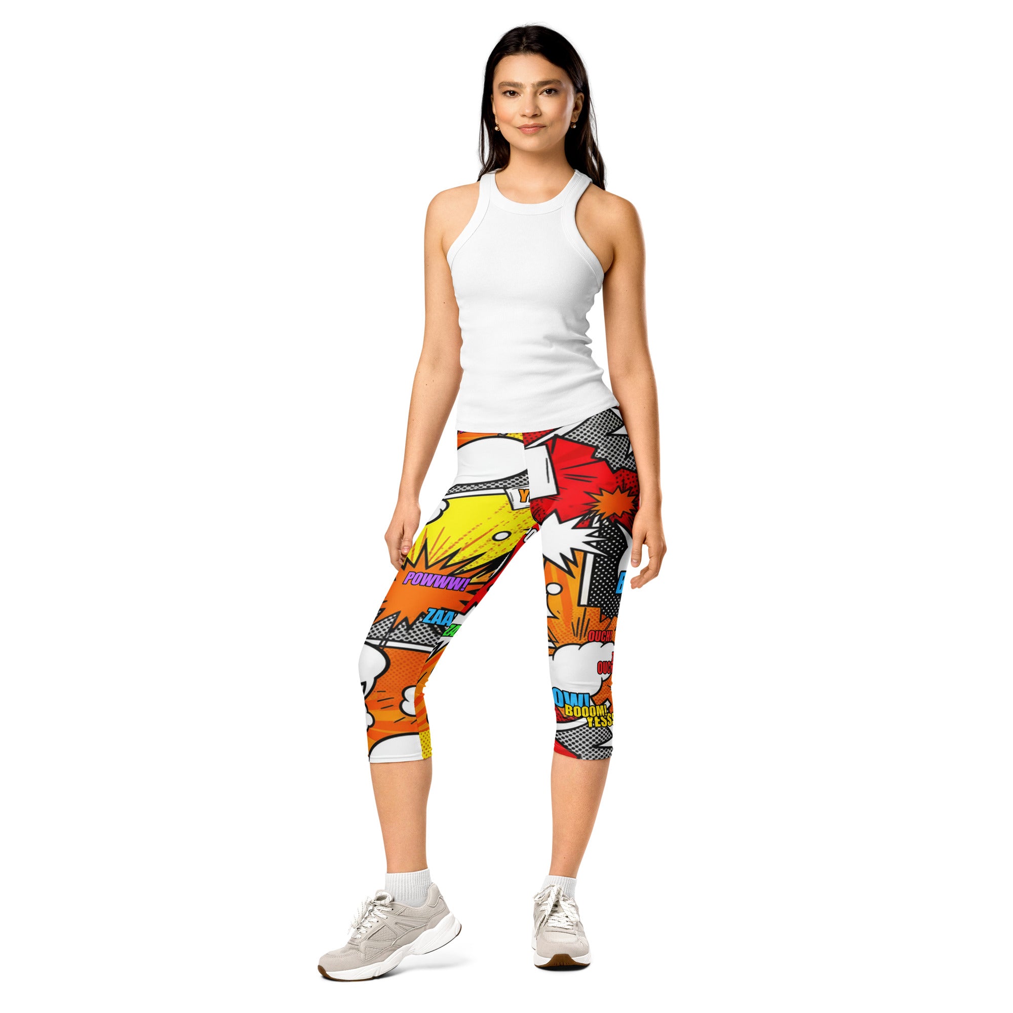 Comic Strip Boom Town Capri Leggings | GearBunch