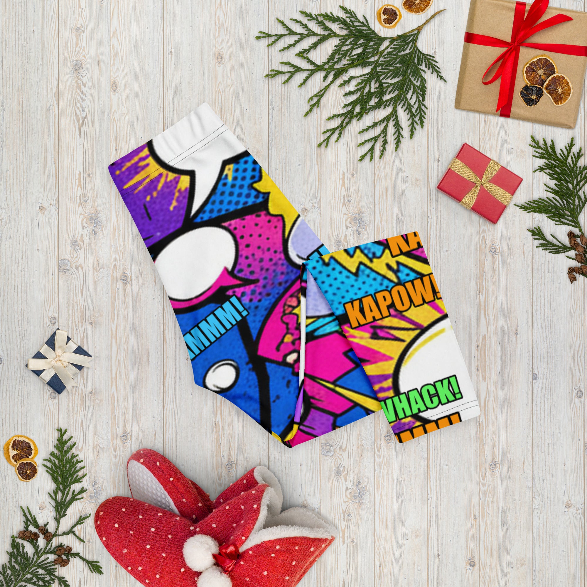 Comic Strip Cosmic Boom Capri Leggings | GearBunch