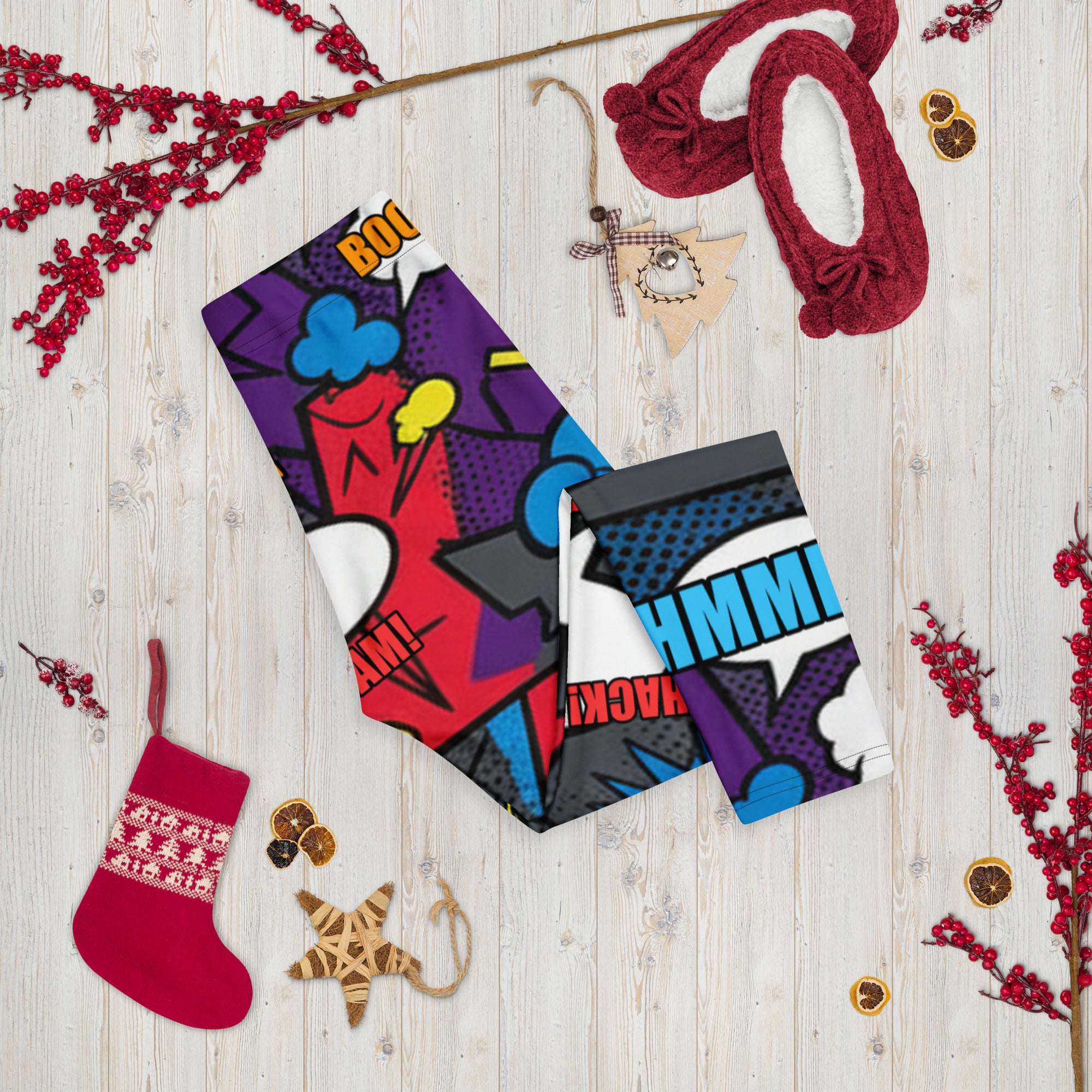 Comic Strip Dark Knight Capri Leggings | GearBunch