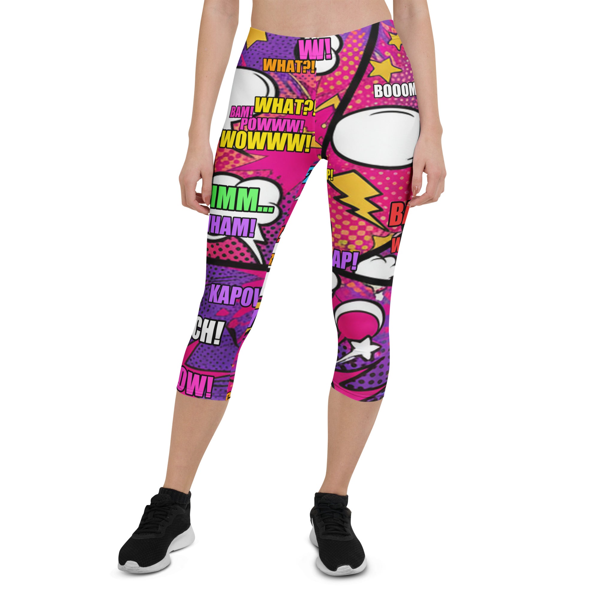 Comic Strip Girl Power Capri Leggings | GearBunch