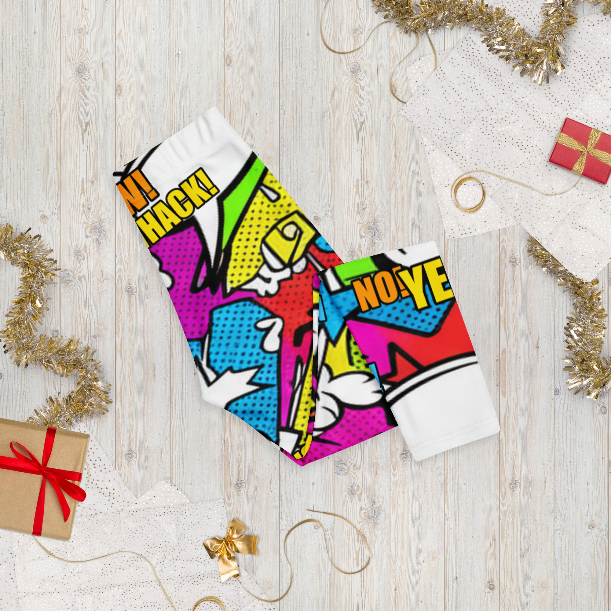 Comic Strip Graffiti Street Capri Leggings | GearBunch