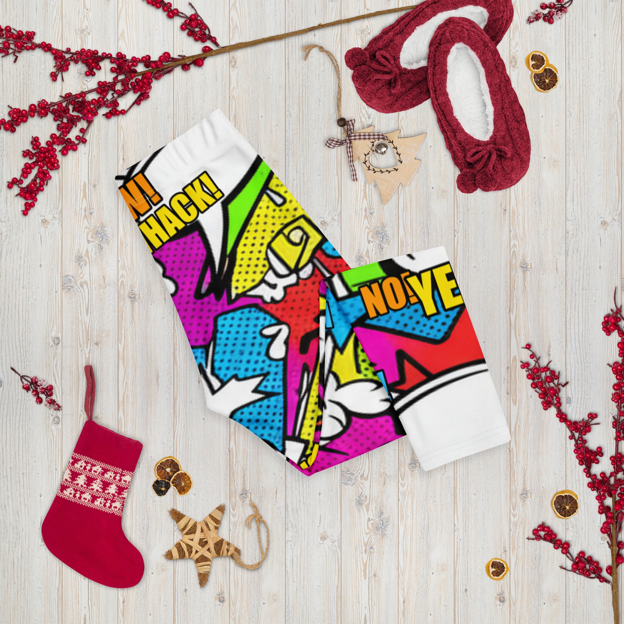 Comic Strip Graffiti Street Capri Leggings | GearBunch
