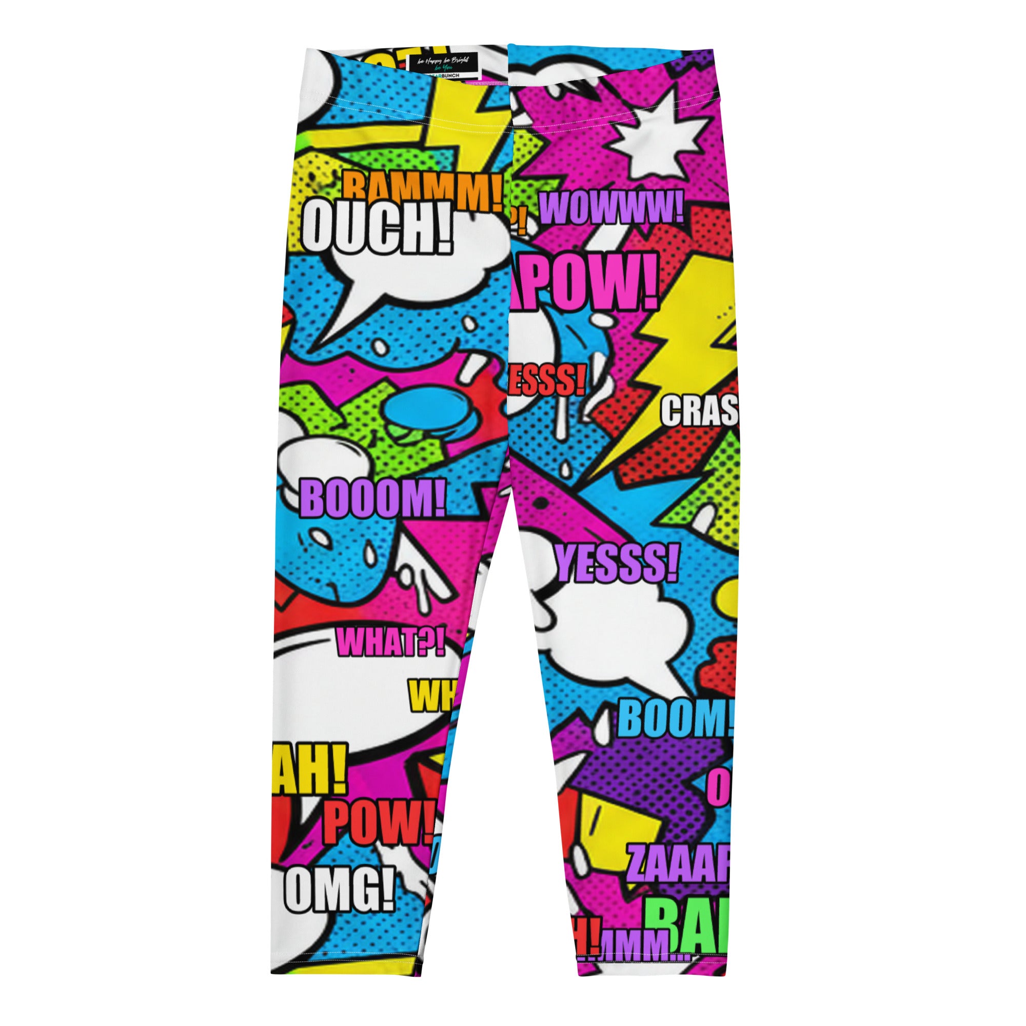 Comic Strip Graffiti Street Capri Leggings | GearBunch