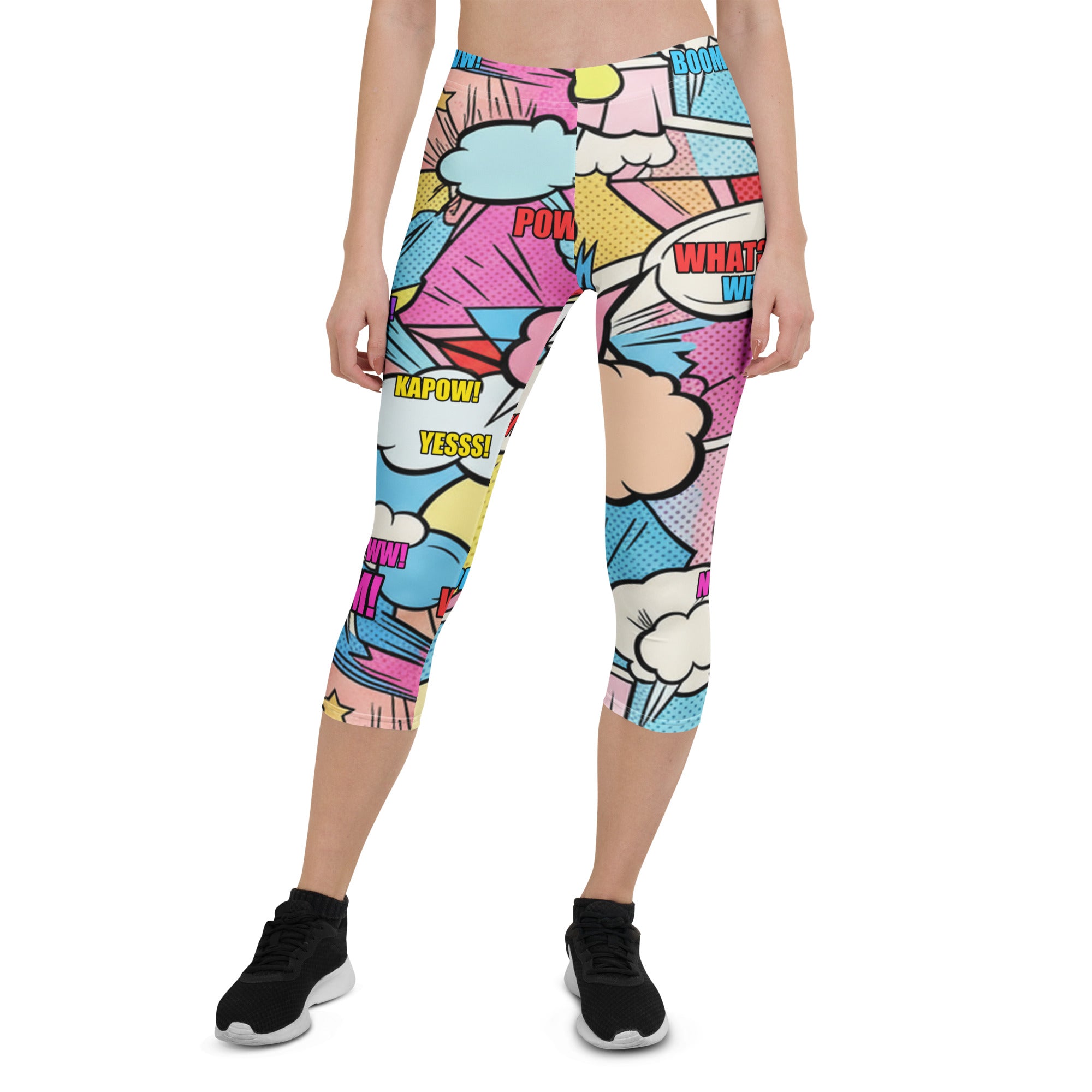 Comic Kawaii Cute Capri Leggings | GearBunch