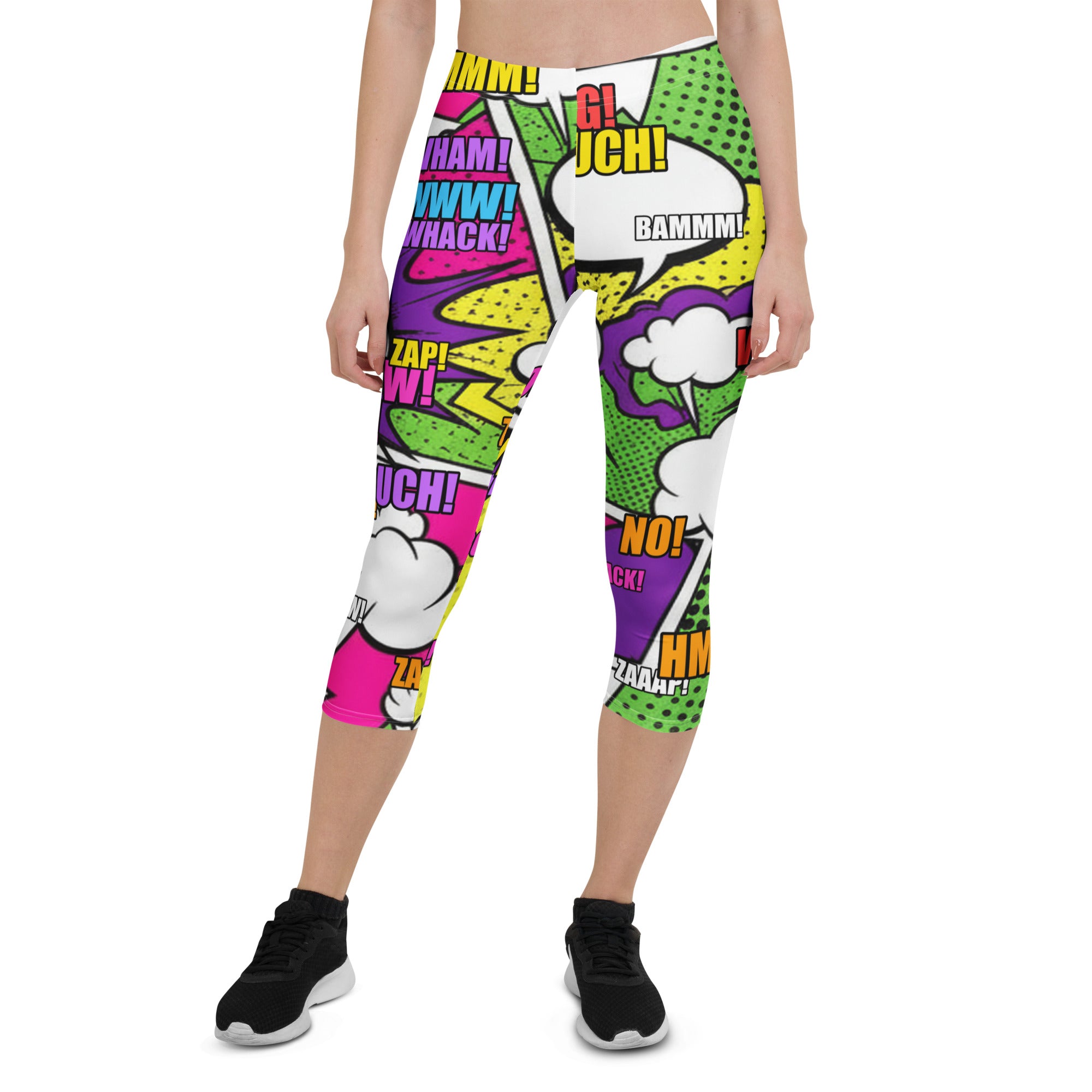 Comic Villain Neon Capri Leggings | GearBunch