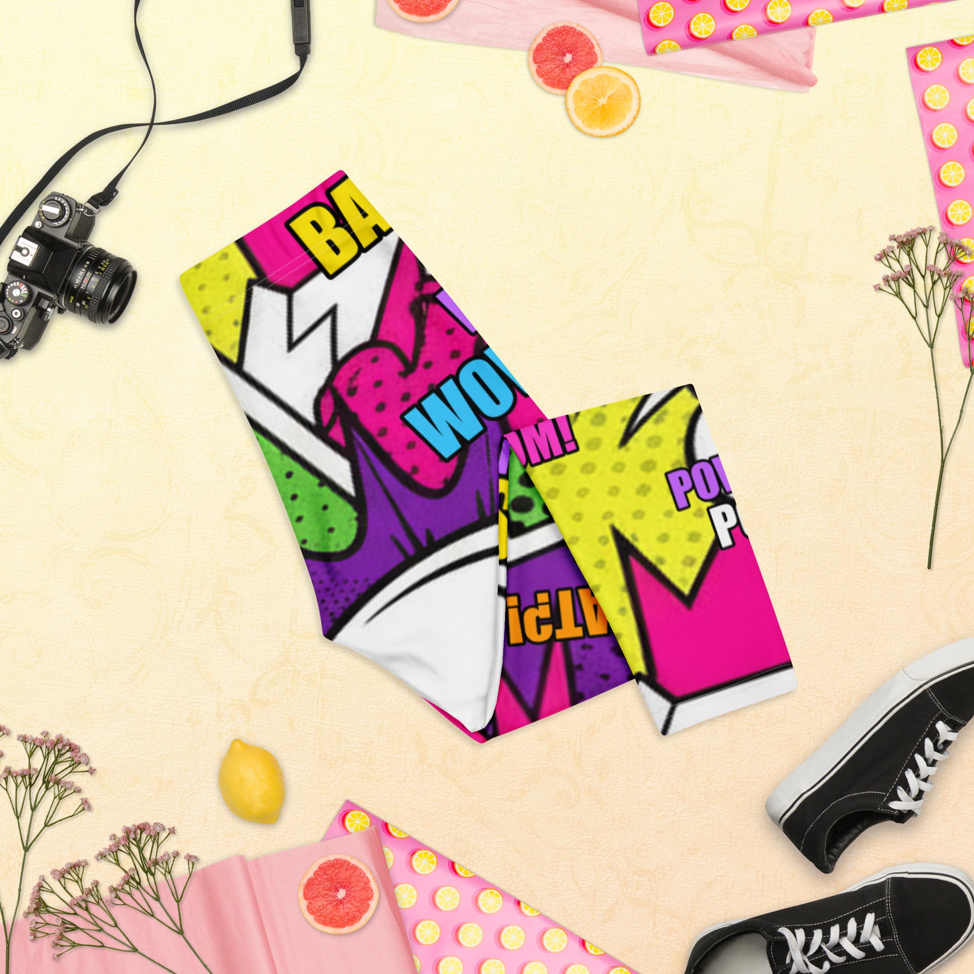 Comic Villain Neon Capri Leggings | GearBunch
