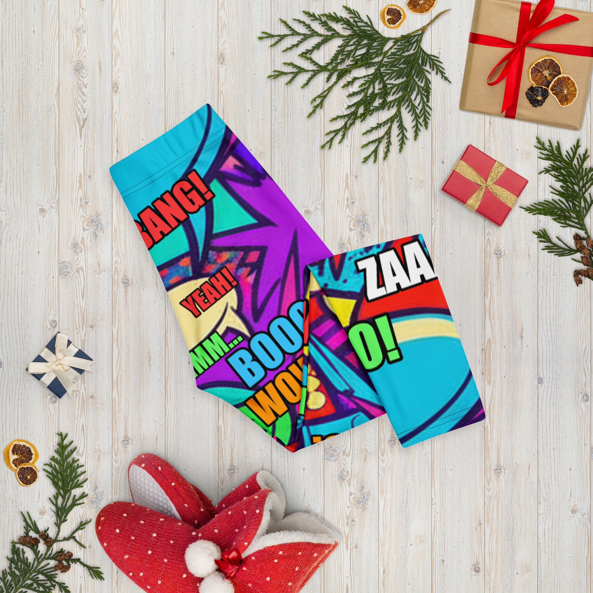 Pirate Comic Strip Capri Leggings | GearBunch