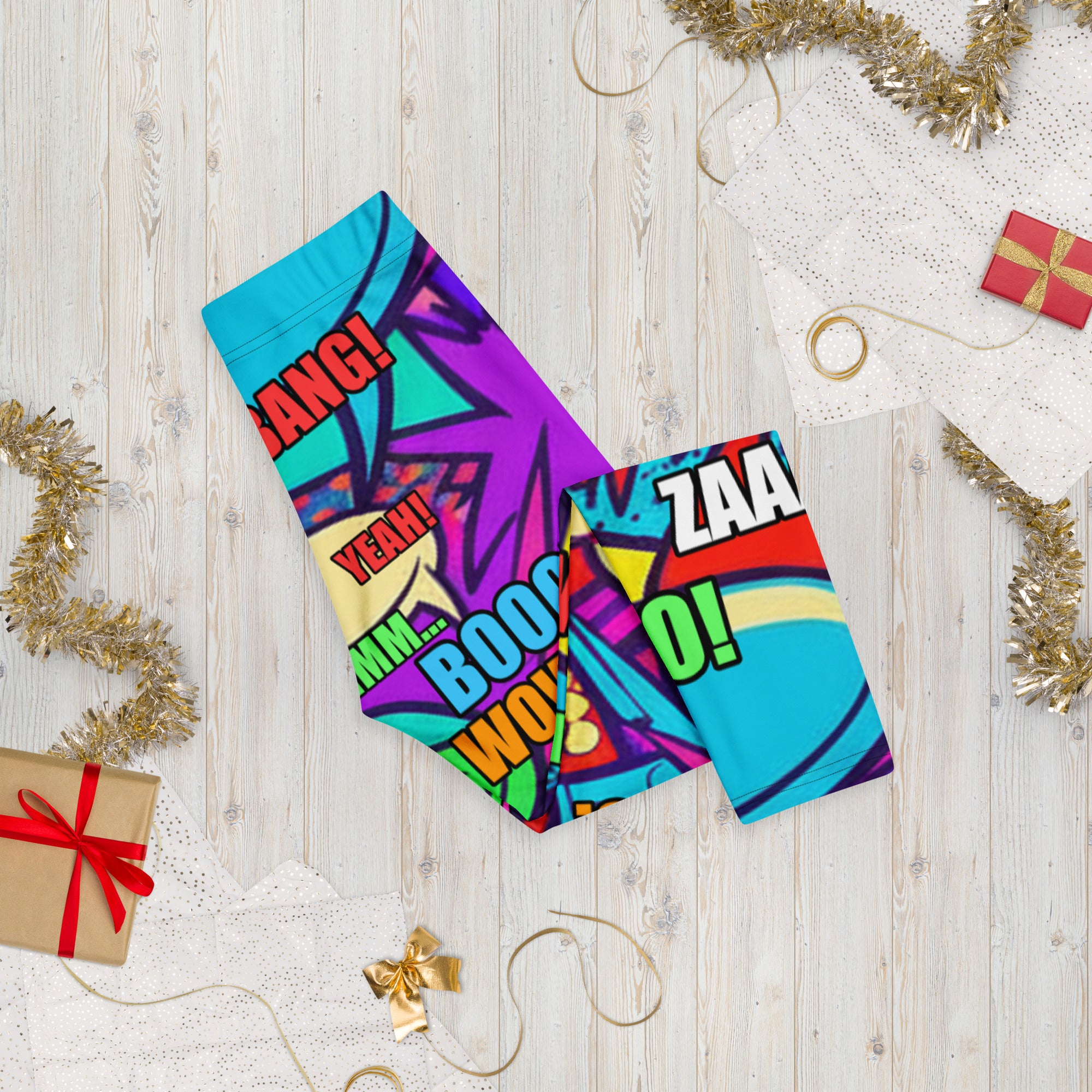 Pirate Comic Strip Capri Leggings | GearBunch