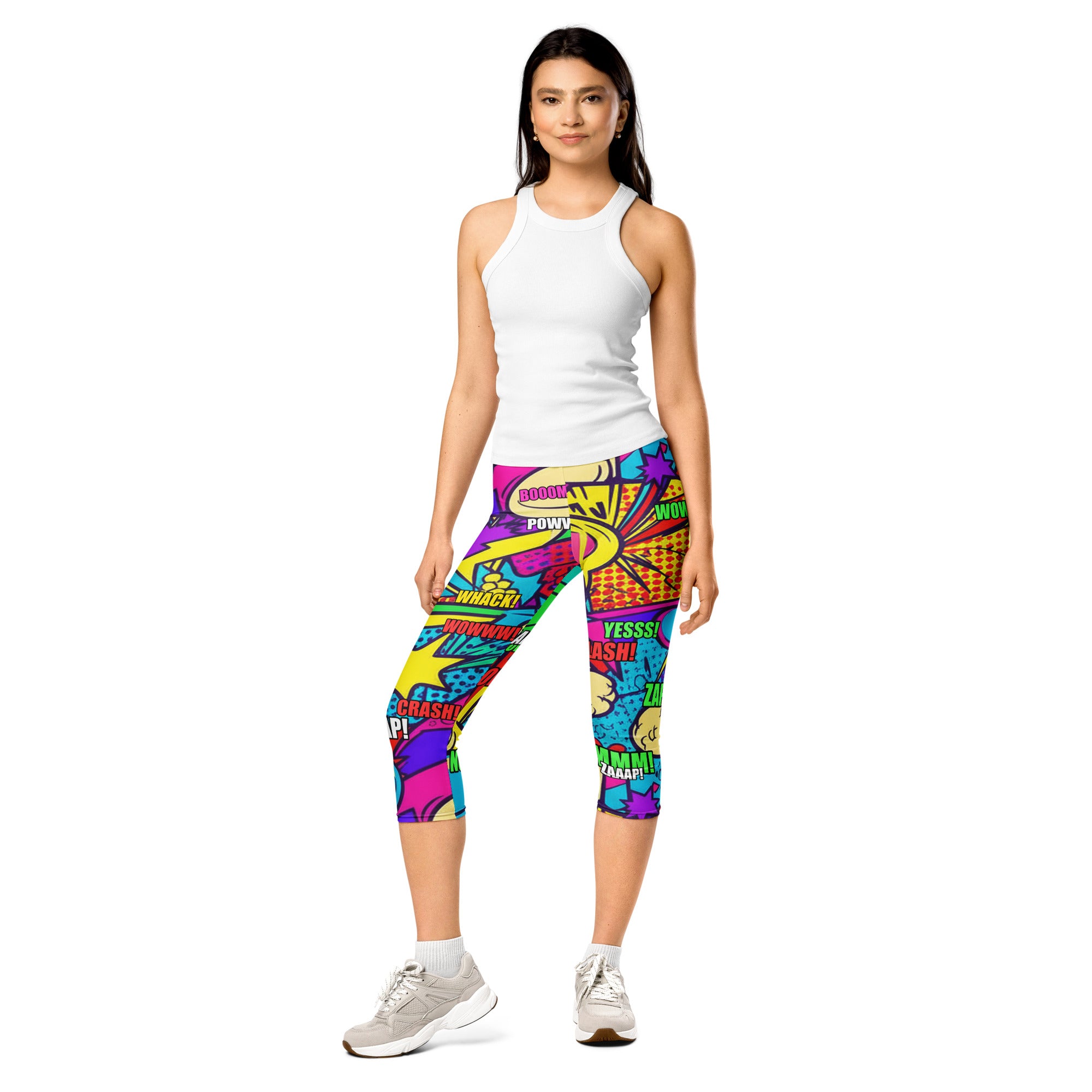 Pirate Comic Strip Capri Leggings | GearBunch