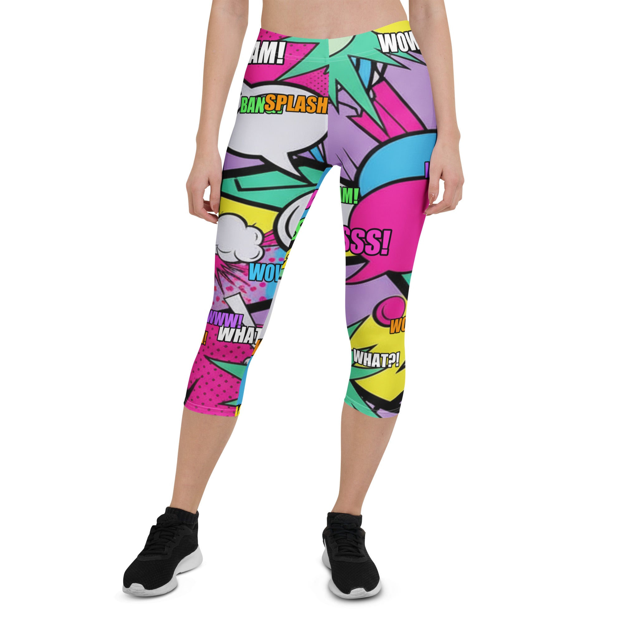 Comic Strip Pop Candy Capri Leggings | GearBunch