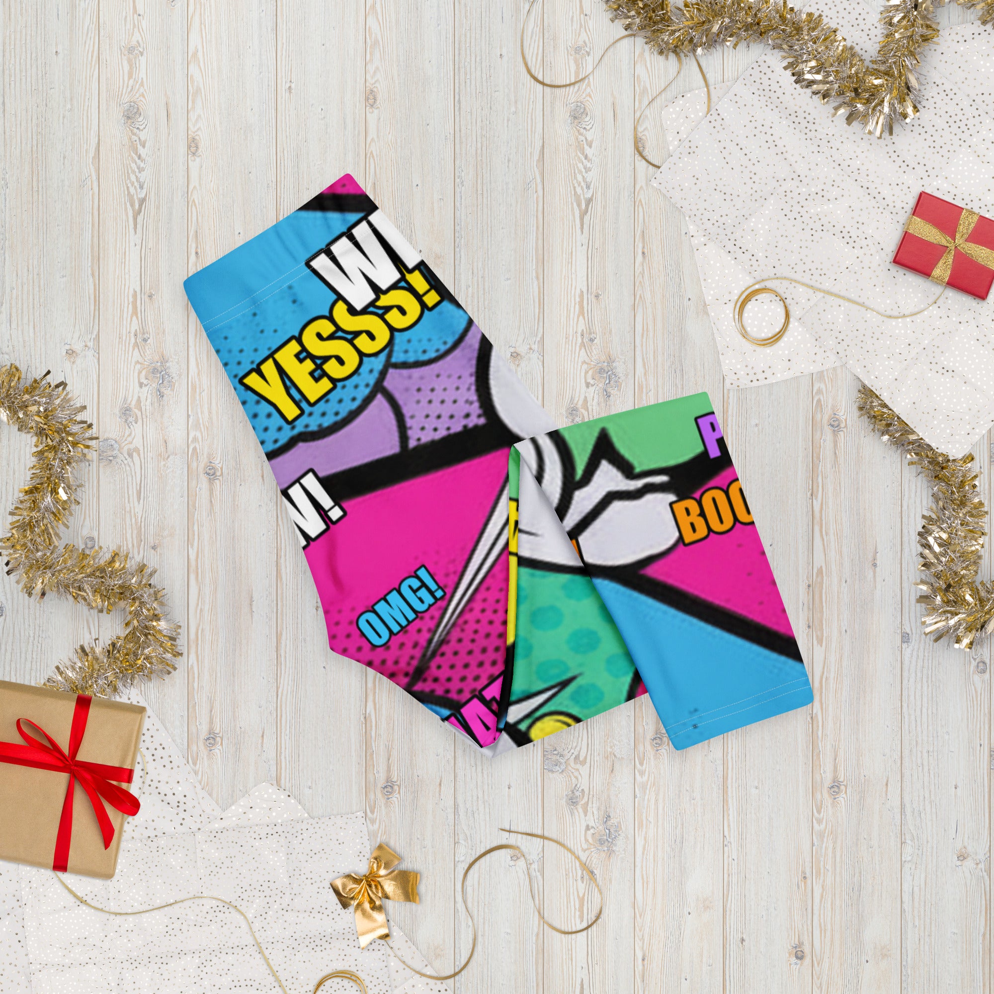 Comic Strip Pop Candy Capri Leggings | GearBunch