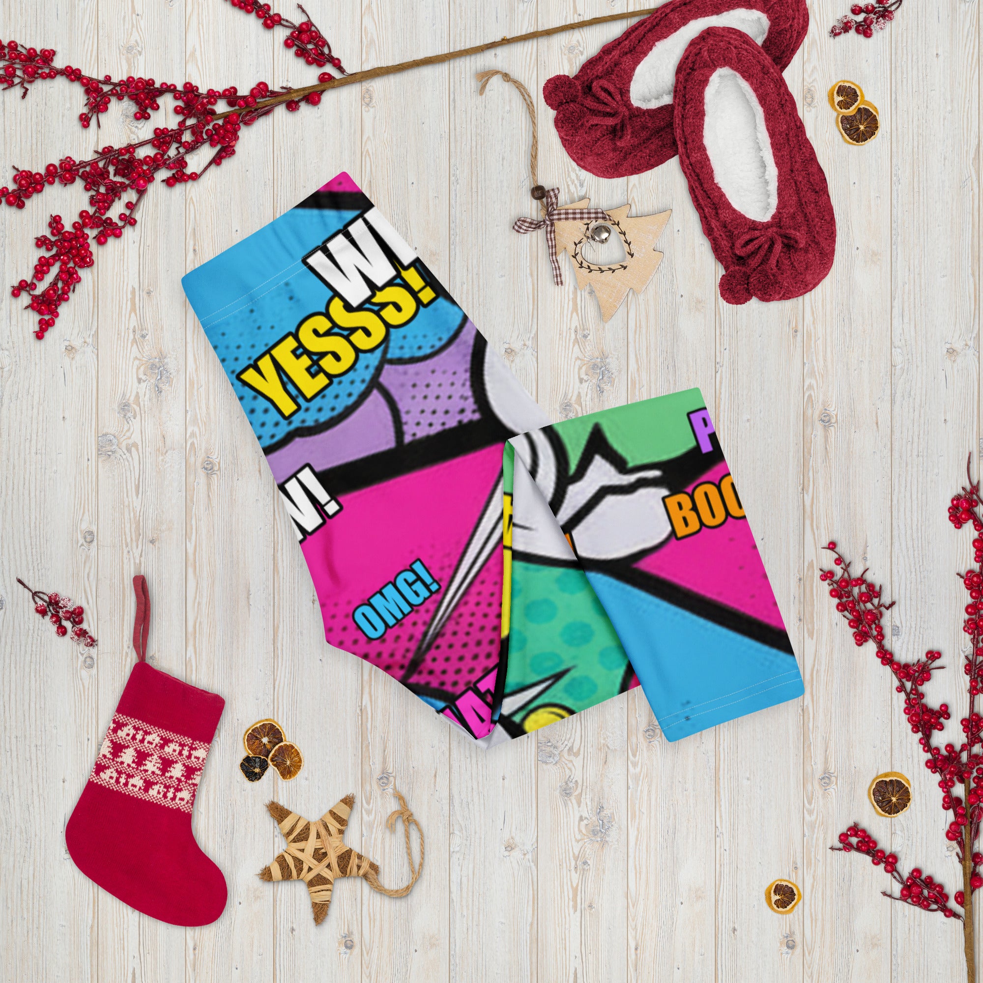 Comic Strip Pop Candy Capri Leggings | GearBunch