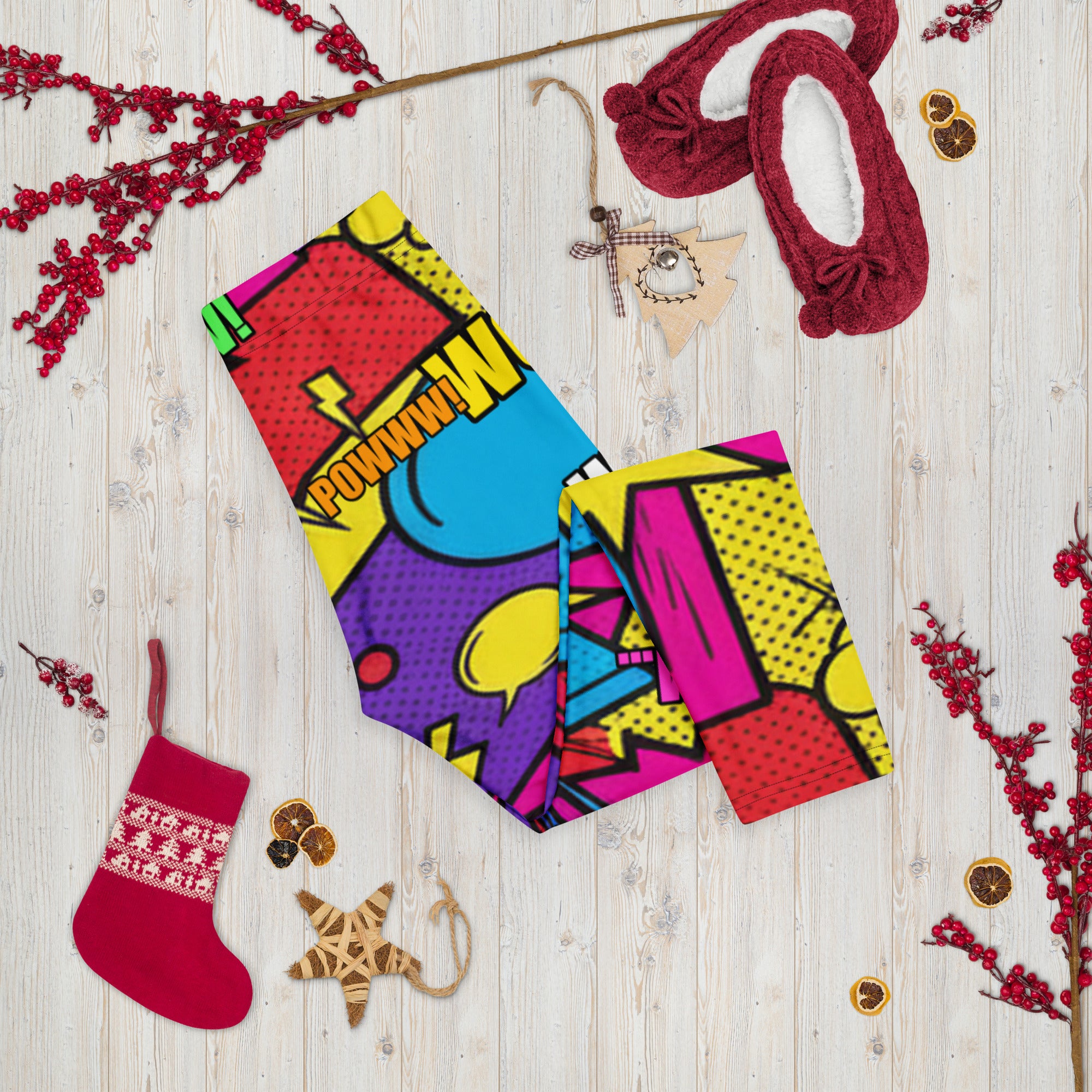Comic Retro Sunday Capri Leggings | GearBunch