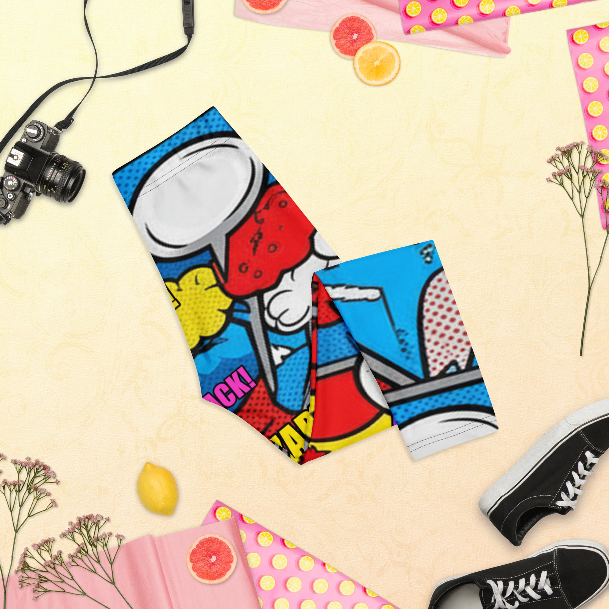 Robot Wars Comic Capri Leggings | GearBunch
