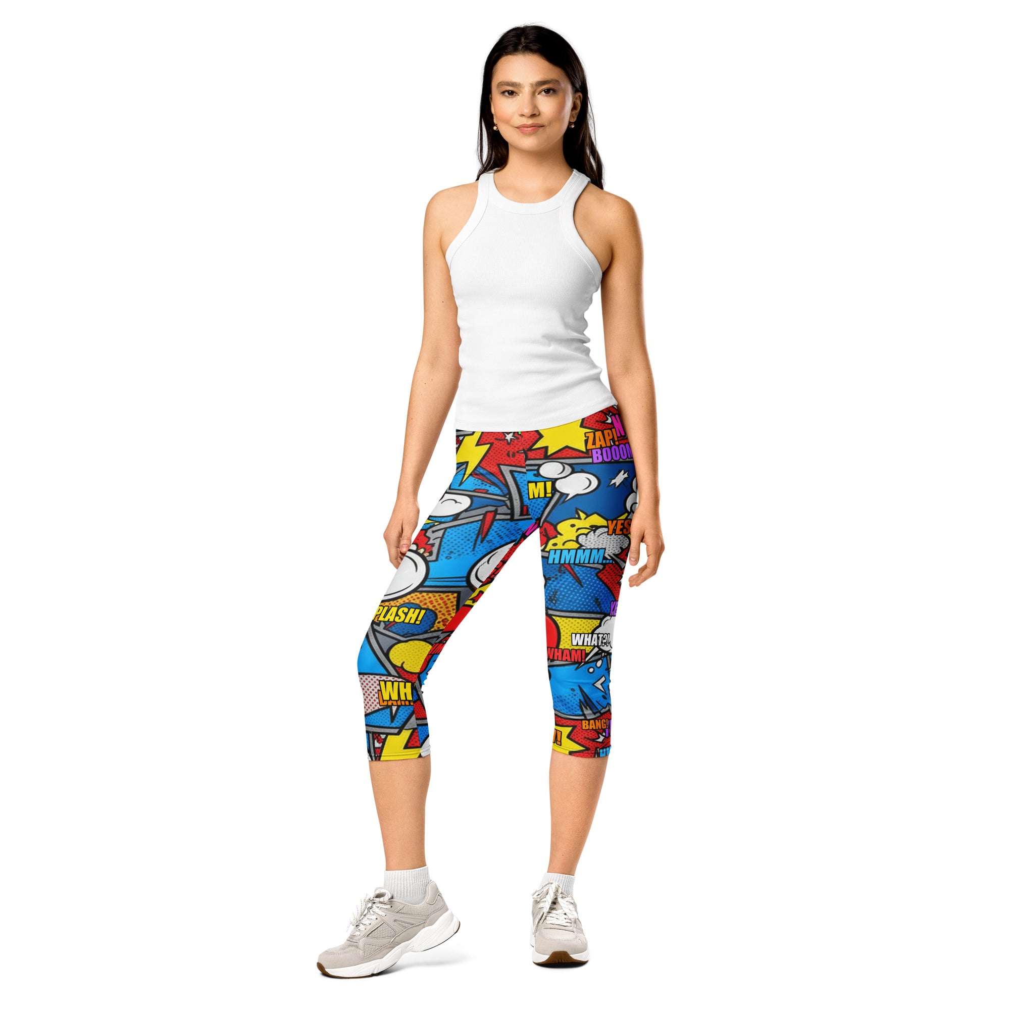 Robot Wars Comic Capri Leggings | GearBunch
