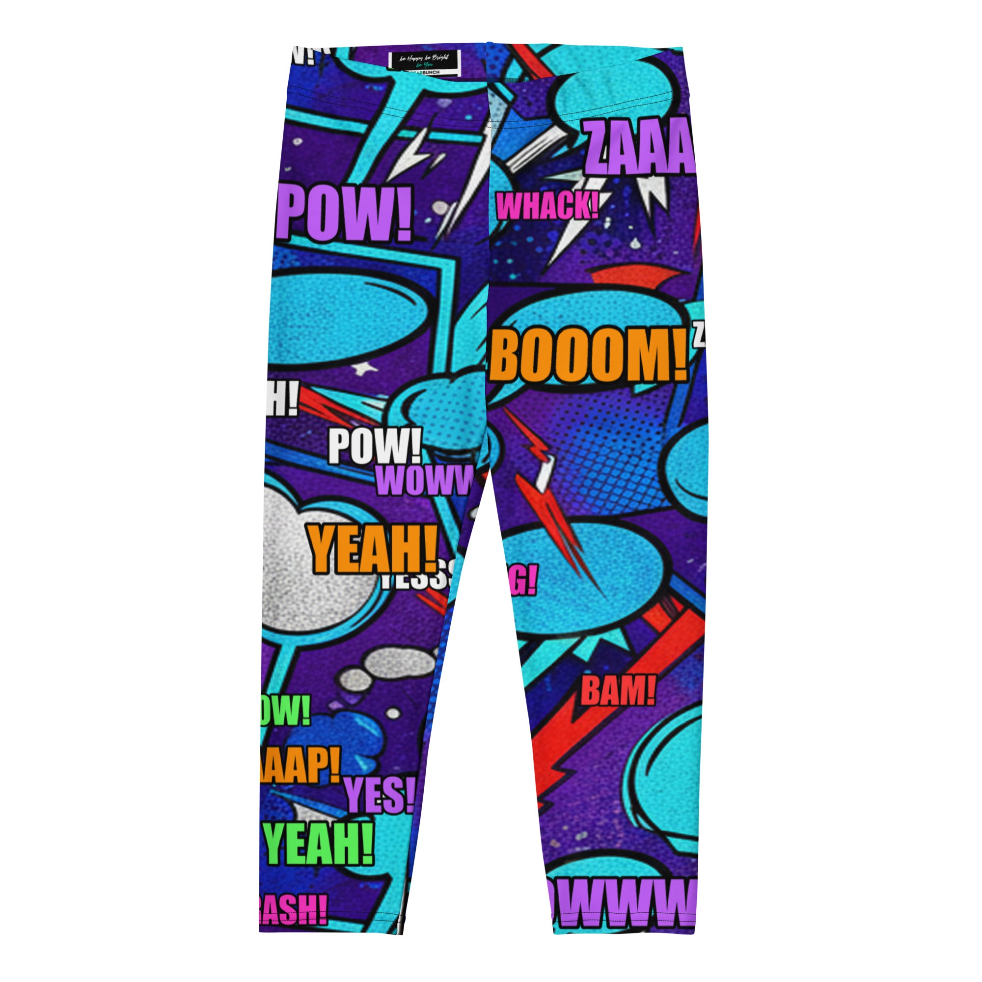 Comic Strip Space Battle Capri Leggings | GearBunch
