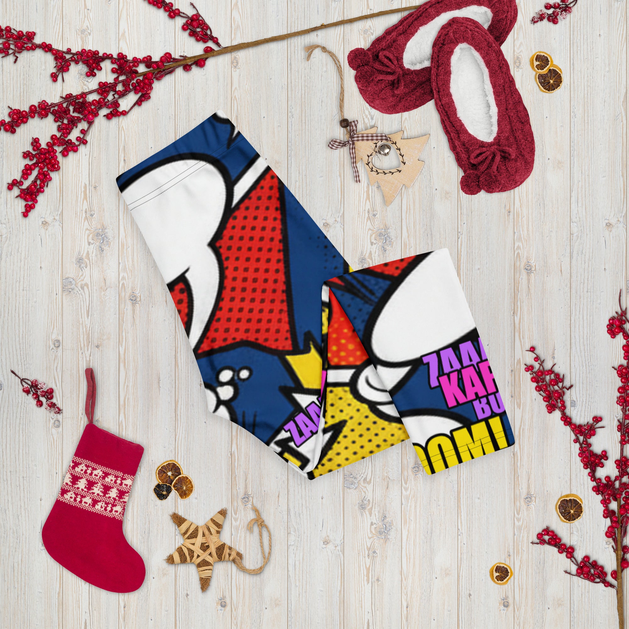 Comic Strip Thunder Punch Capri Leggings | GearBunch