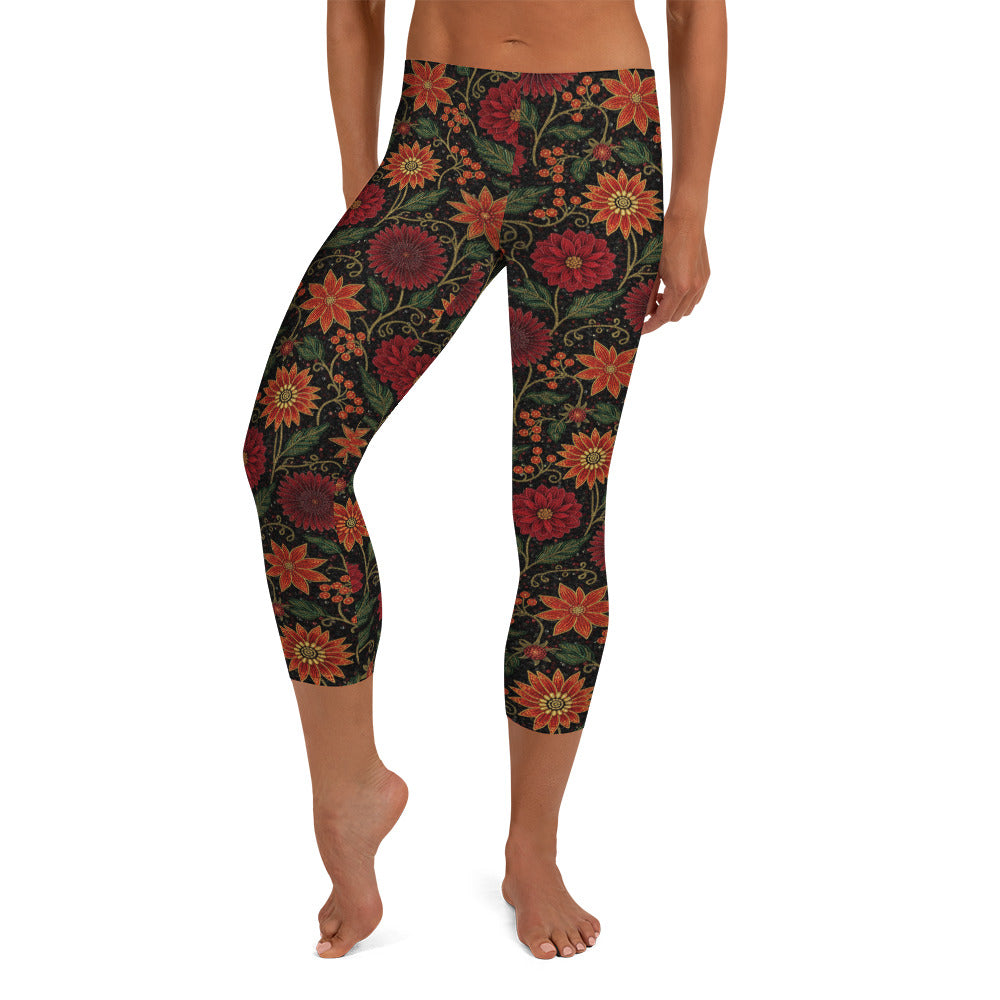 Crimson Fantasy Capri Leggings | GearBunch