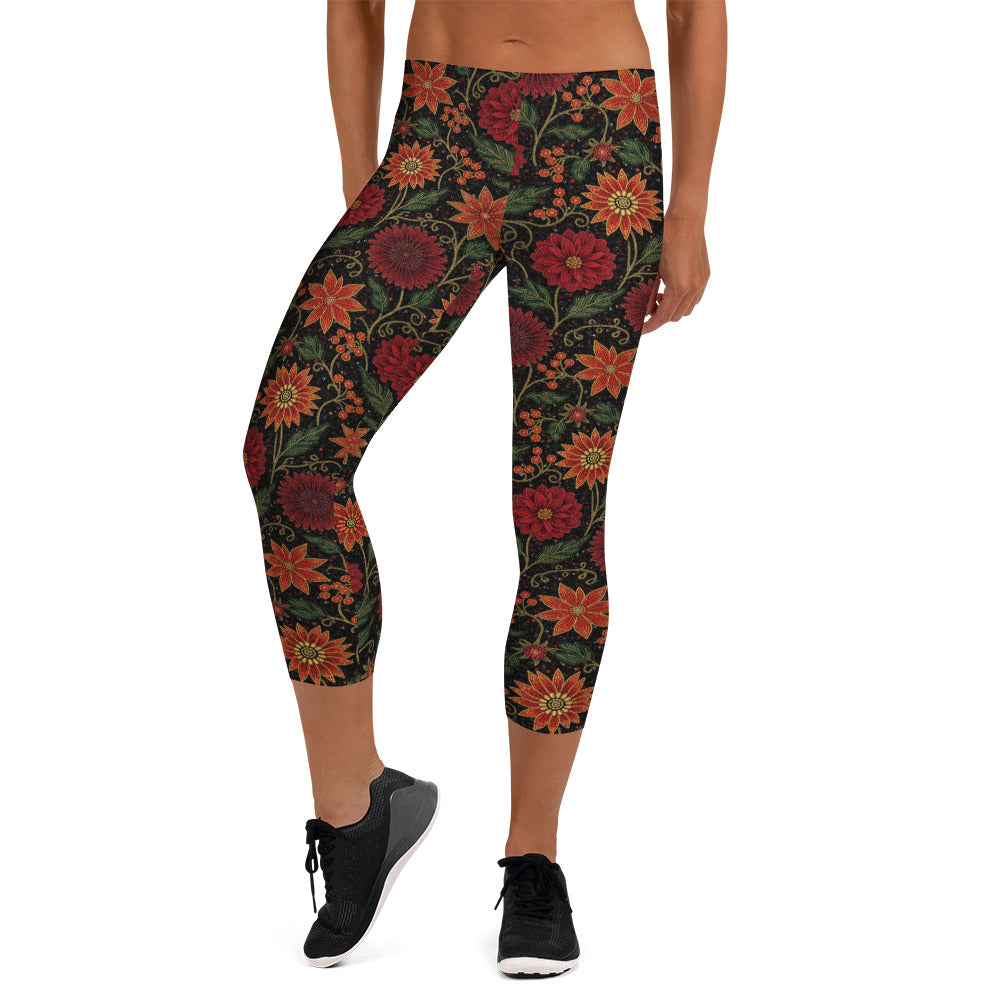 Crimson Fantasy Capri Leggings | GearBunch