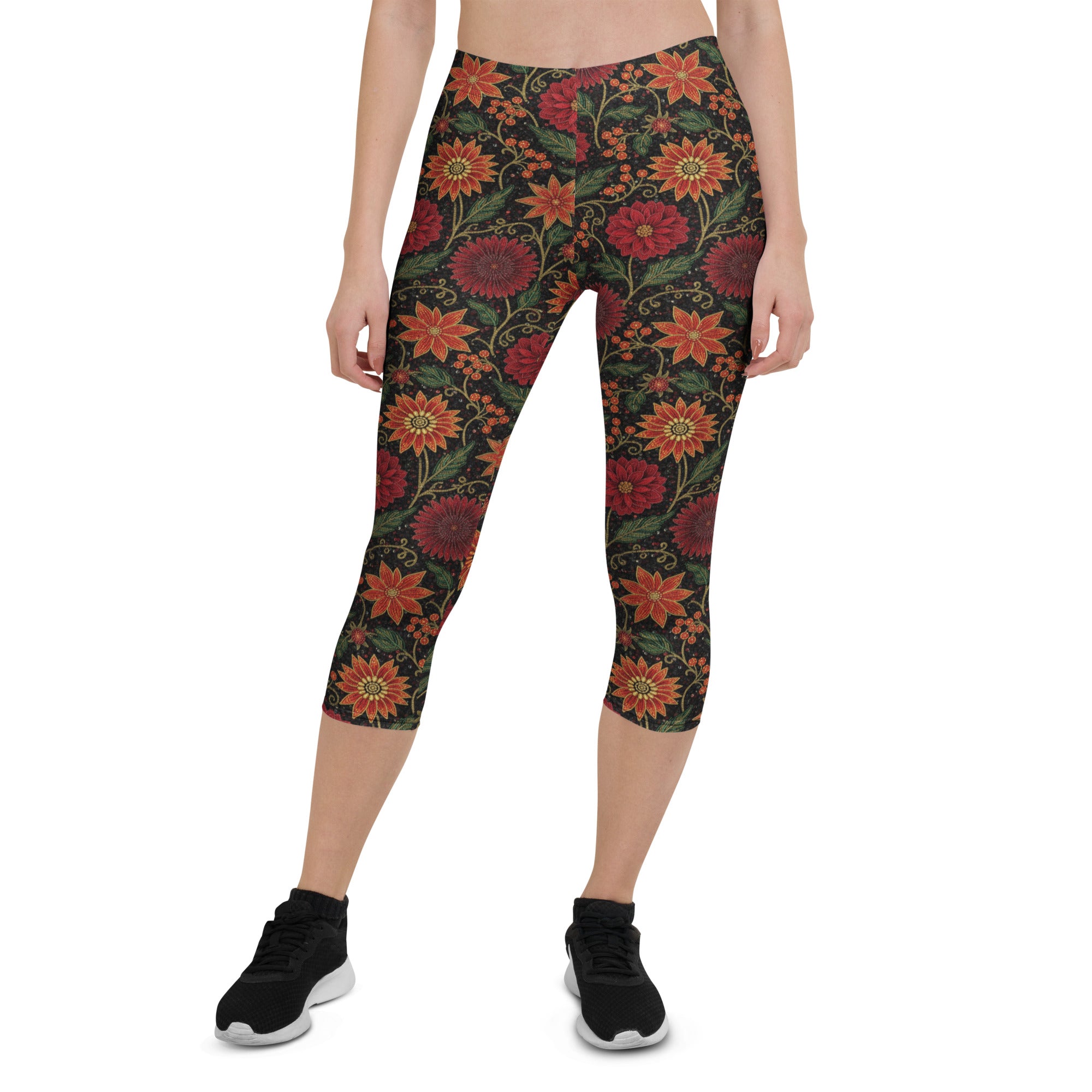 Crimson Fantasy Capri Leggings | GearBunch