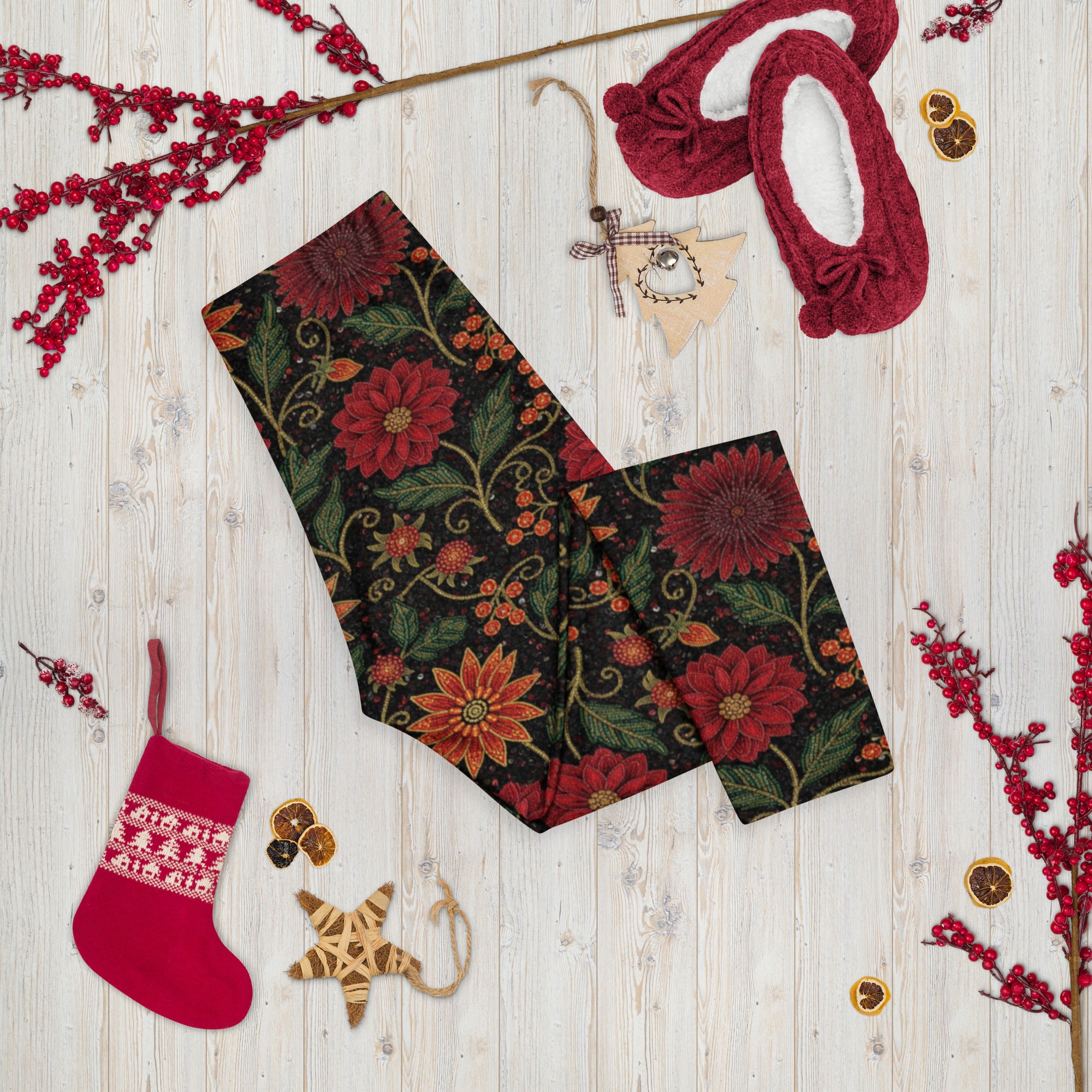 Crimson Fantasy Capri Leggings | GearBunch