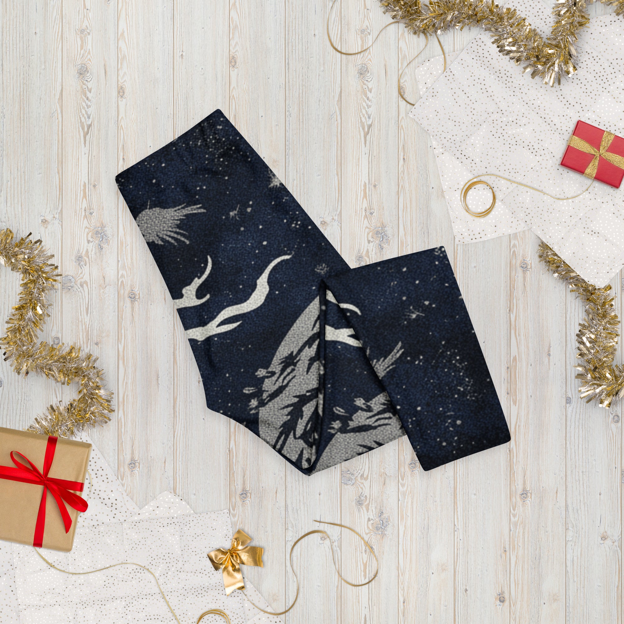 Moonlit Crow Capri Leggings | GearBunch