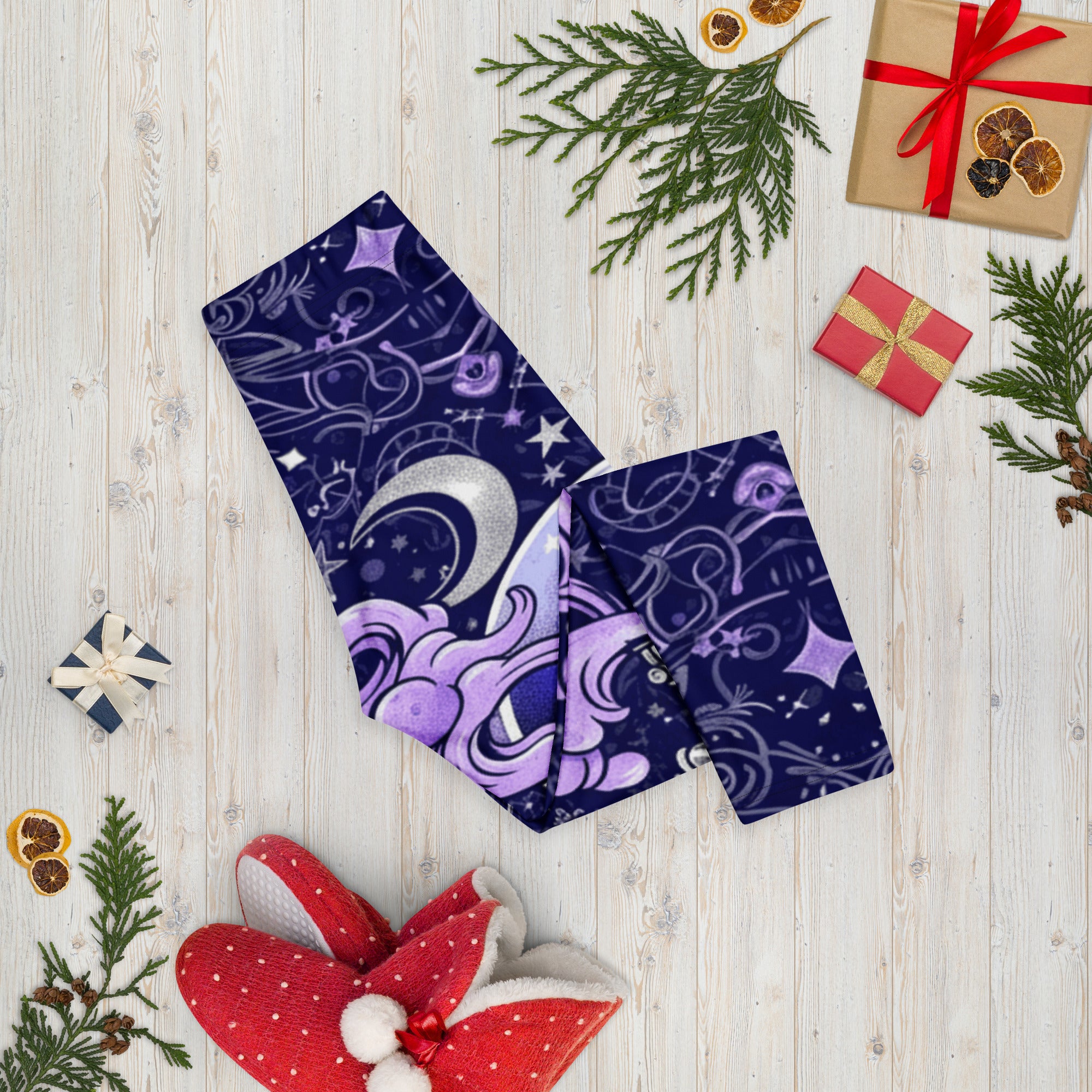 Crystal Ball Smoke Magic Capri Leggings | GearBunch