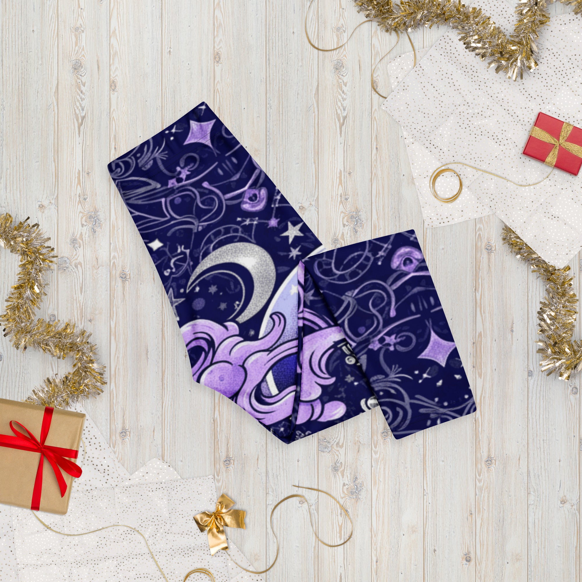 Crystal Ball Smoke Magic Capri Leggings | GearBunch