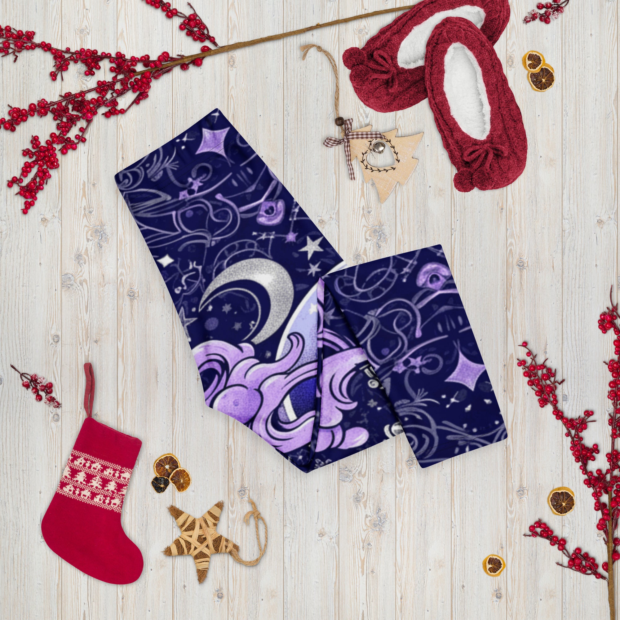 Crystal Ball Smoke Magic Capri Leggings | GearBunch