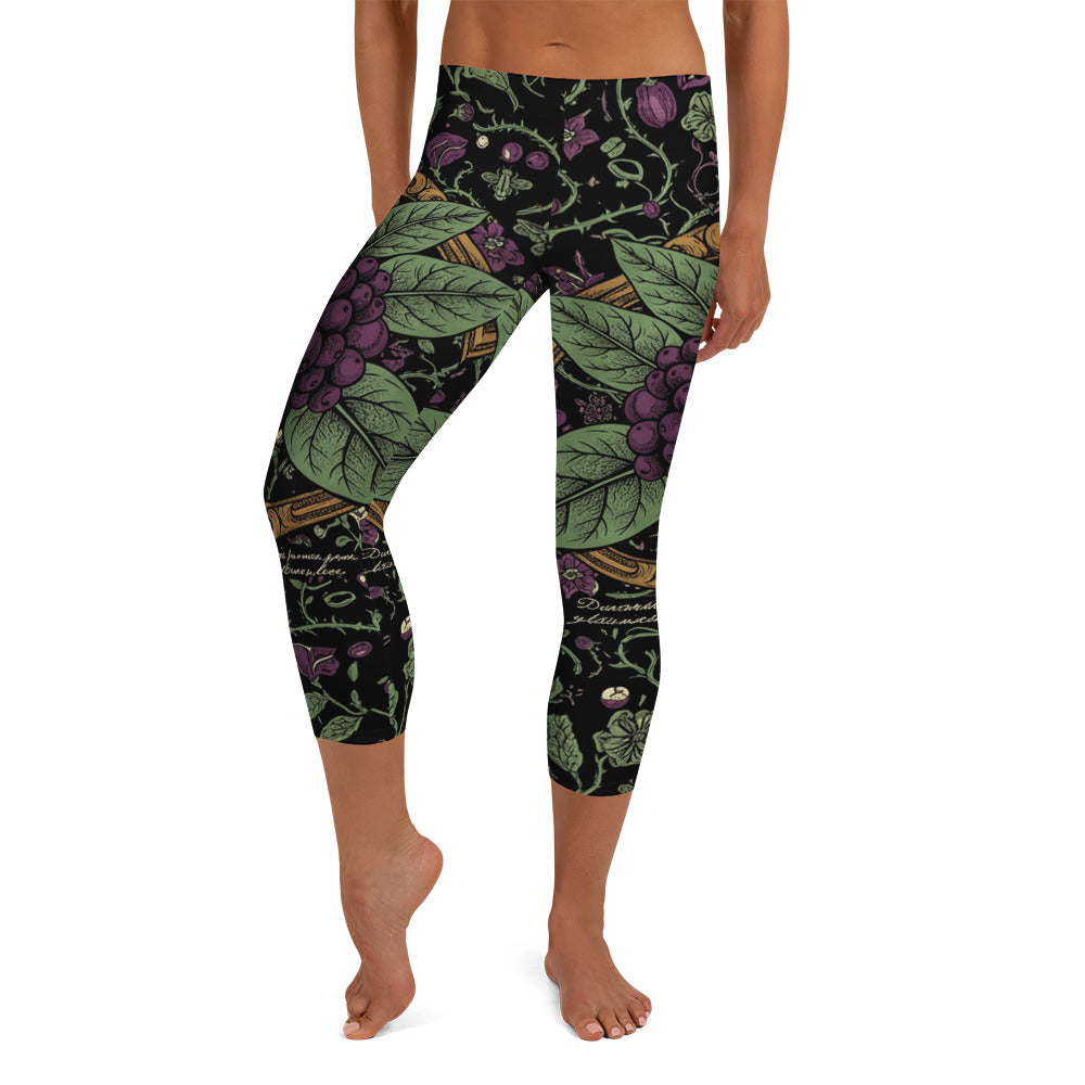 Deadly Nightshade Capri Leggings | GearBunch