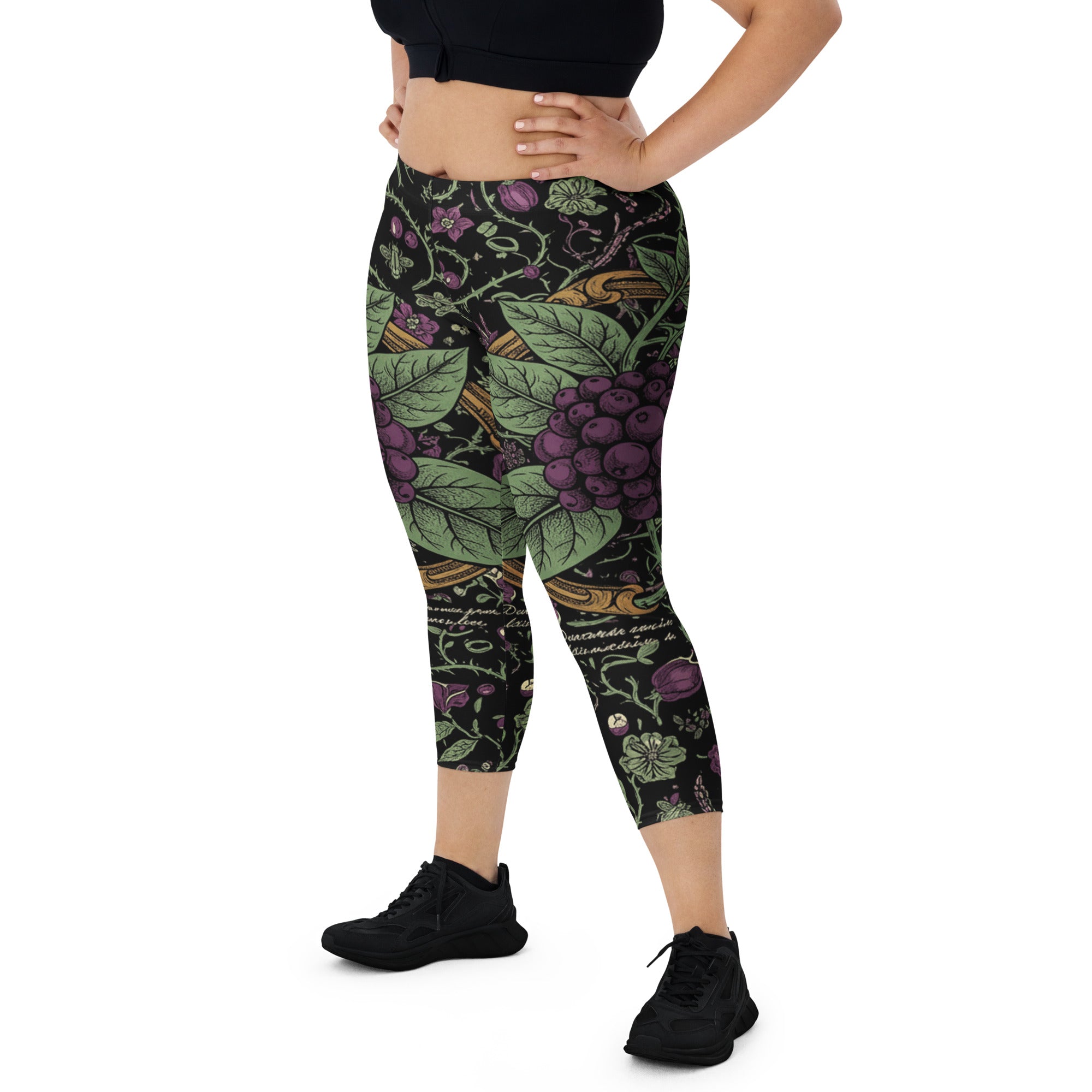 Deadly Nightshade Capri Leggings | GearBunch