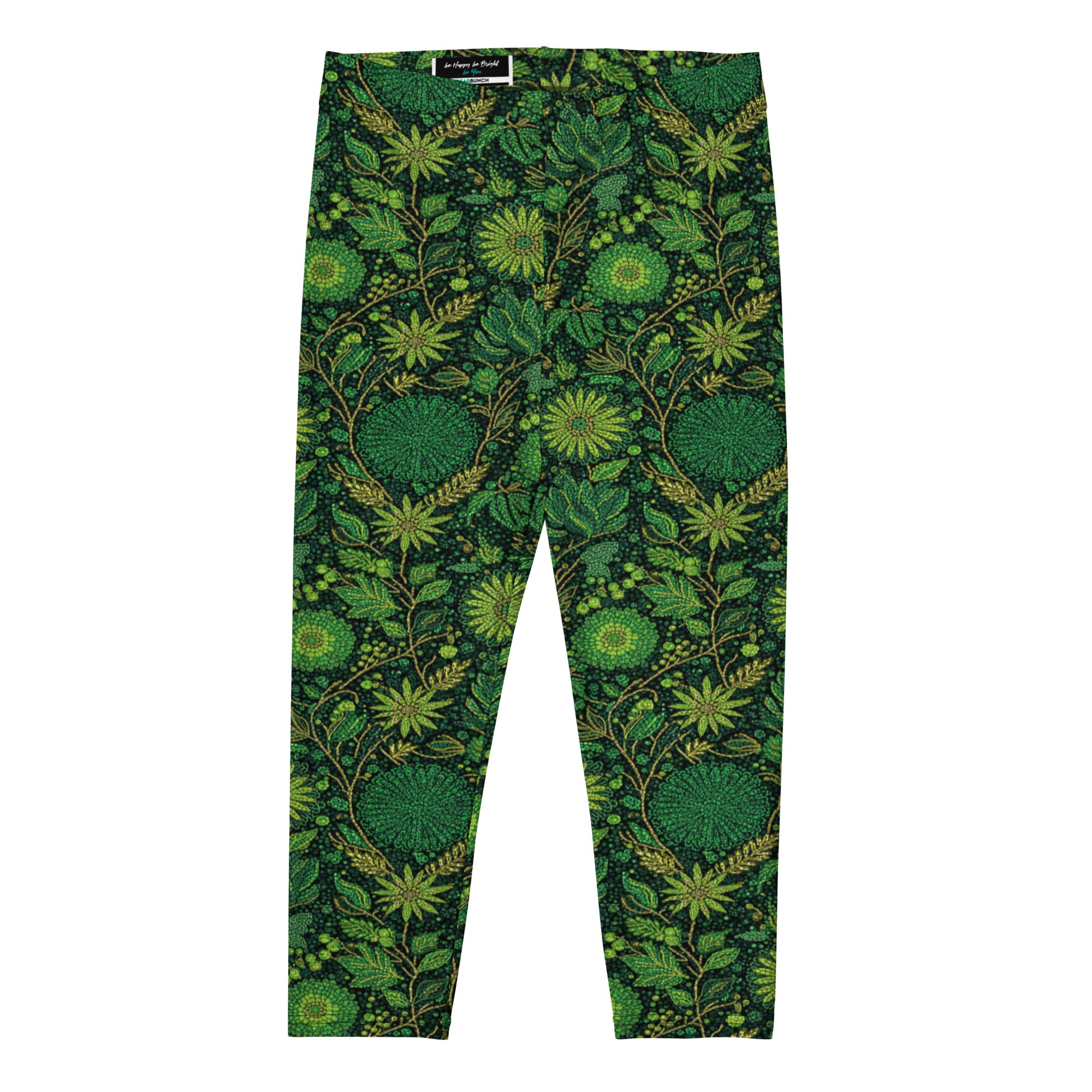 Emerald Jungle Capri Leggings | GearBunch
