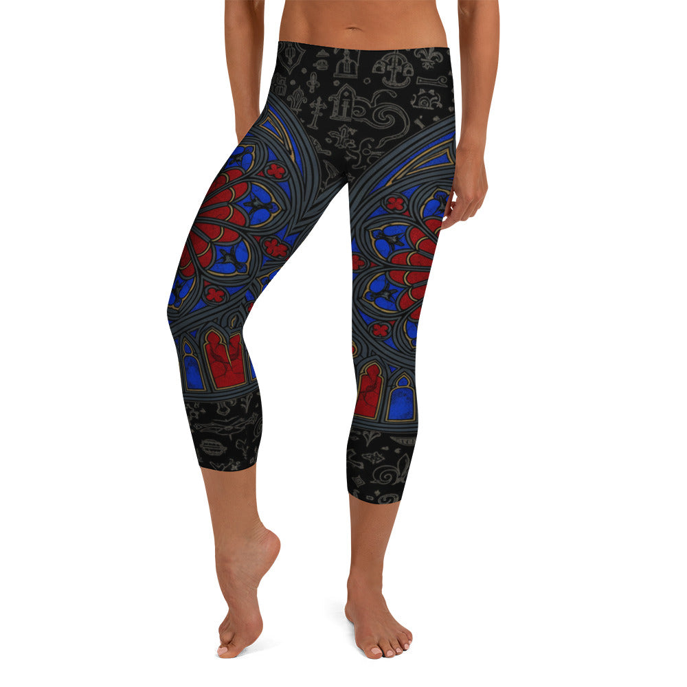 Stained Glass Capri Leggings | GearBunch