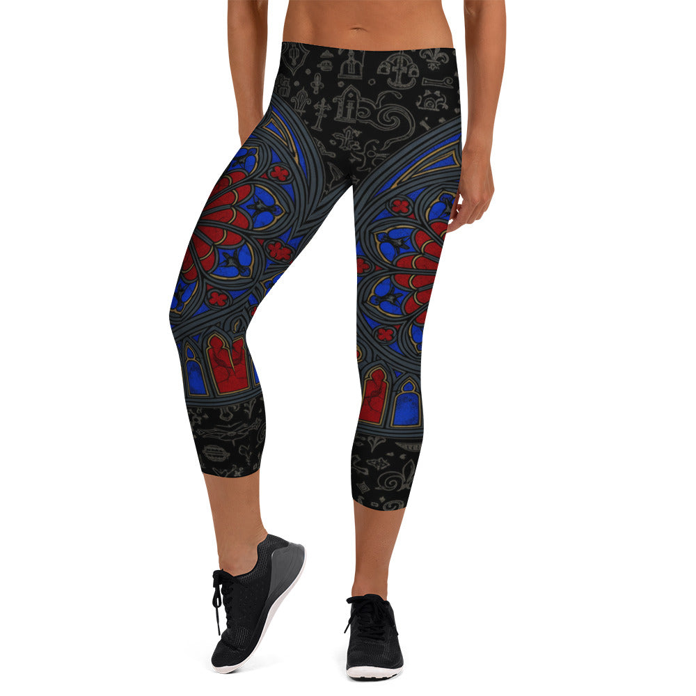 Stained Glass Capri Leggings | GearBunch