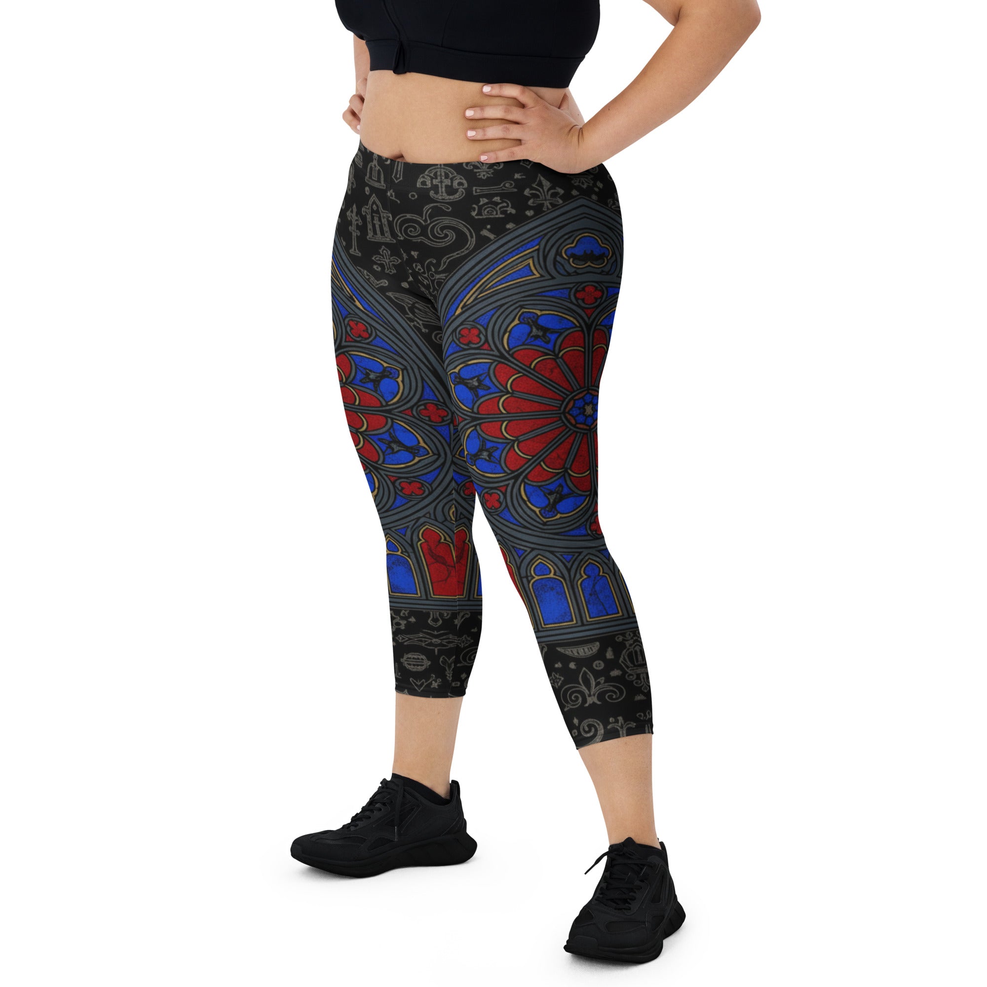 Stained Glass Capri Leggings | GearBunch