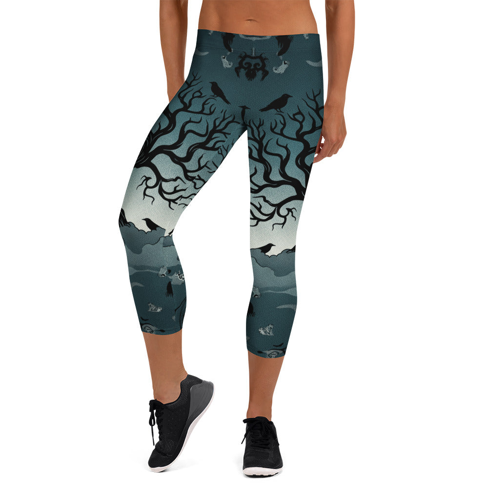 Haunted Forest Capri Leggings | GearBunch