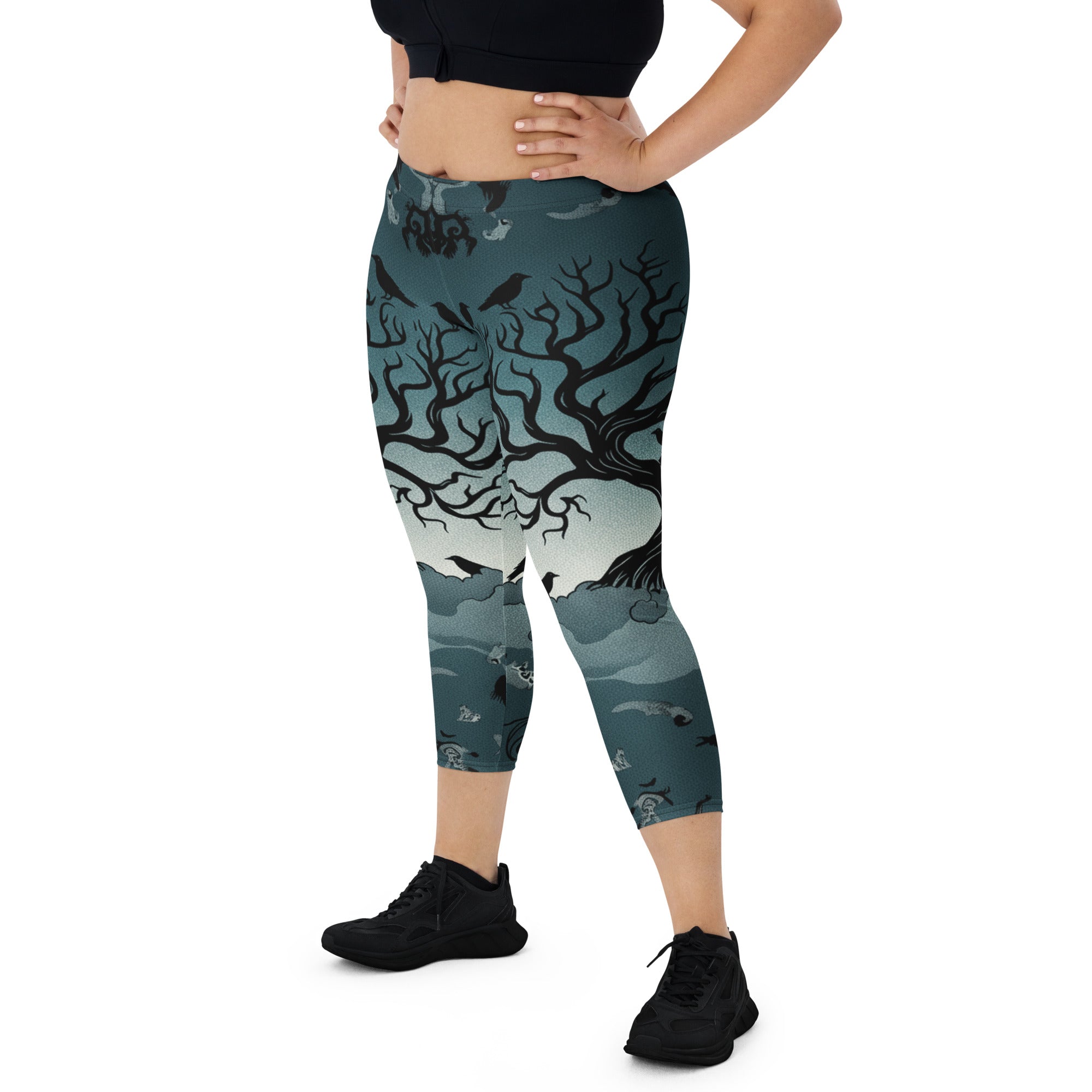 Haunted Forest Capri Leggings | GearBunch