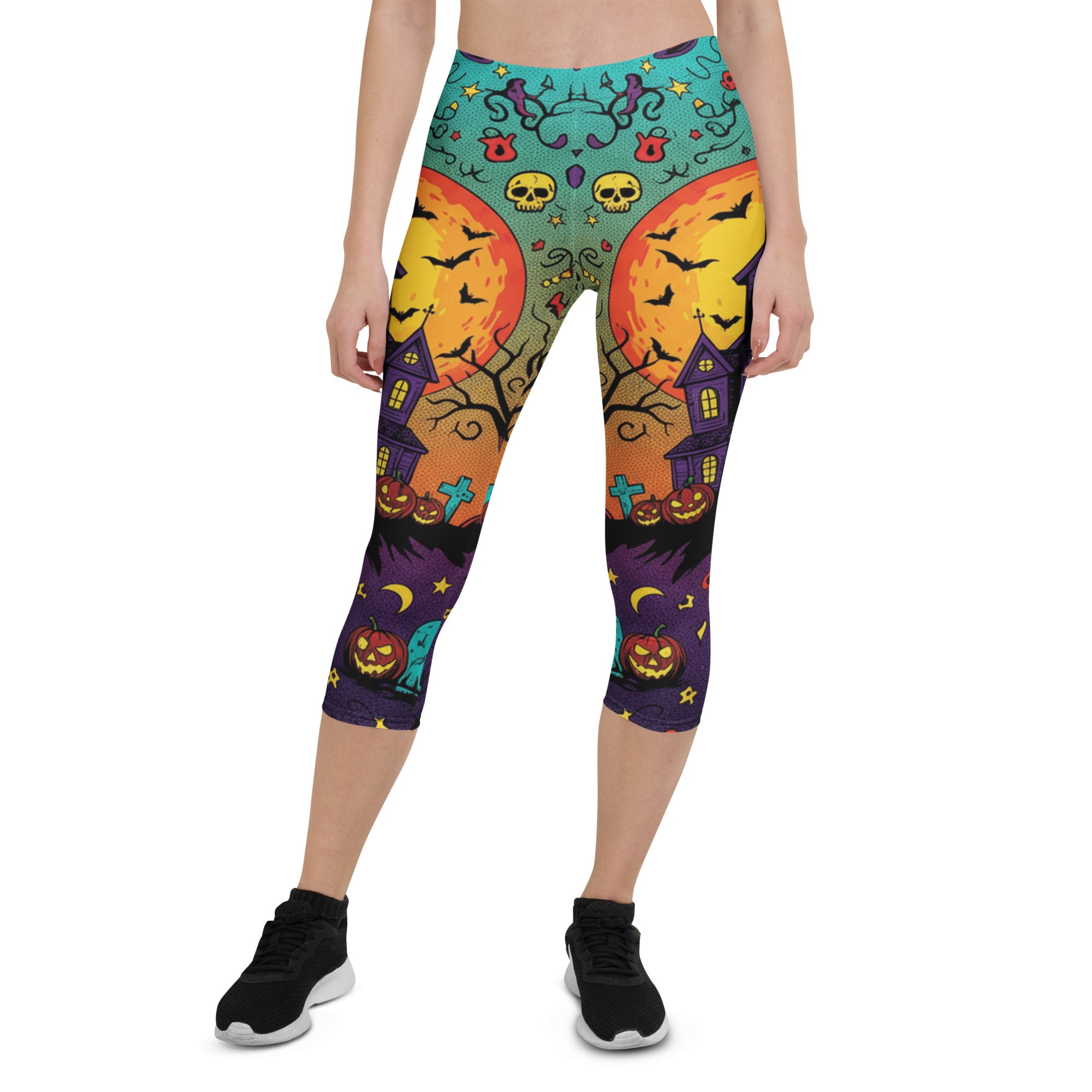 Haunted Manor Twilight Capri Leggings | GearBunch