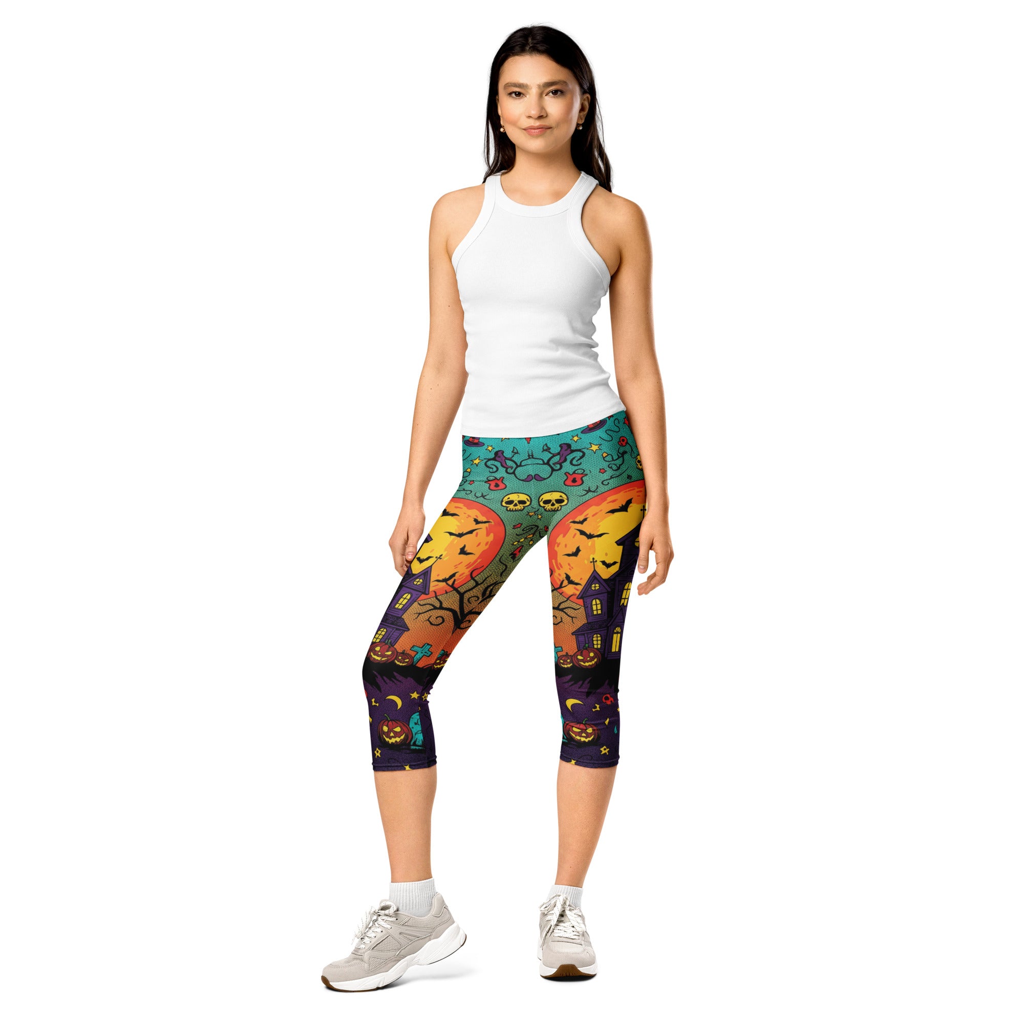 Haunted Manor Twilight Capri Leggings | GearBunch