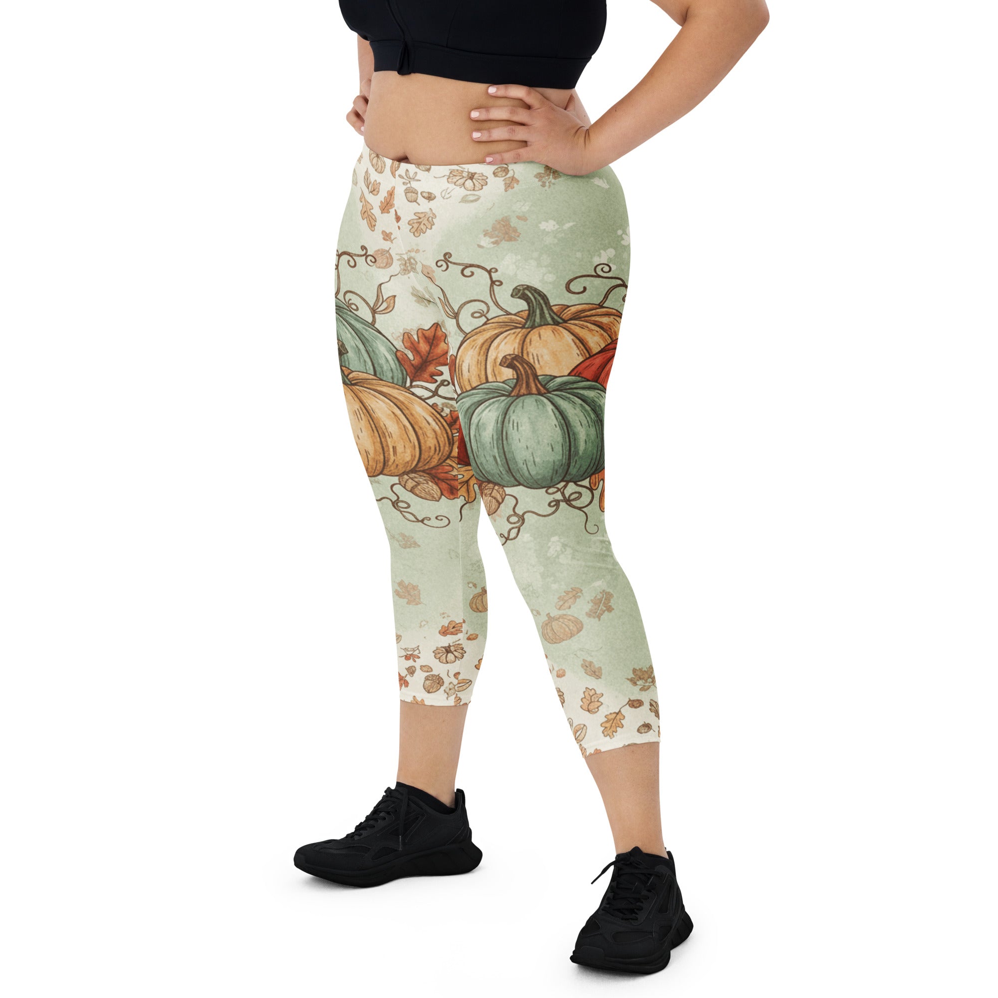 Heirloom Pumpkin Patch Capri Leggings | GearBunch
