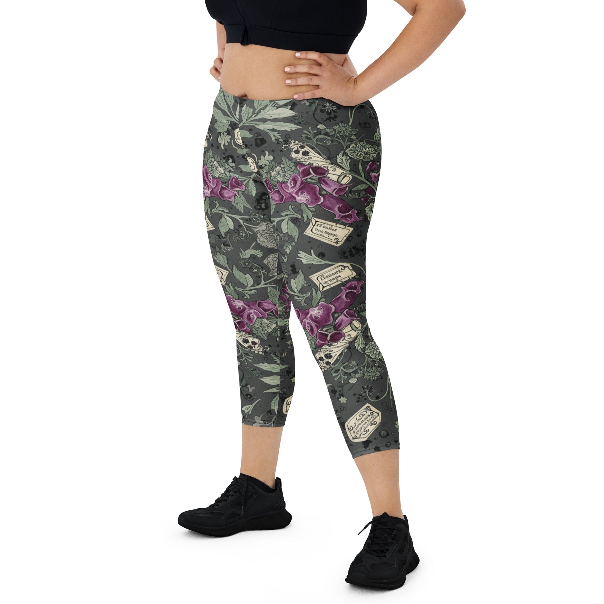 Hemlock Goth Capri Leggings | GearBunch