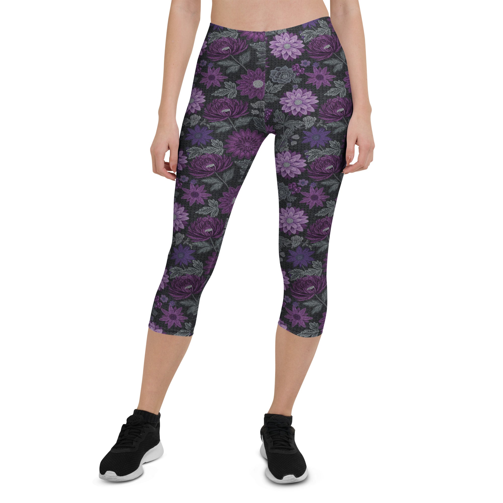 Jewel Orchid Capri Leggings | GearBunch