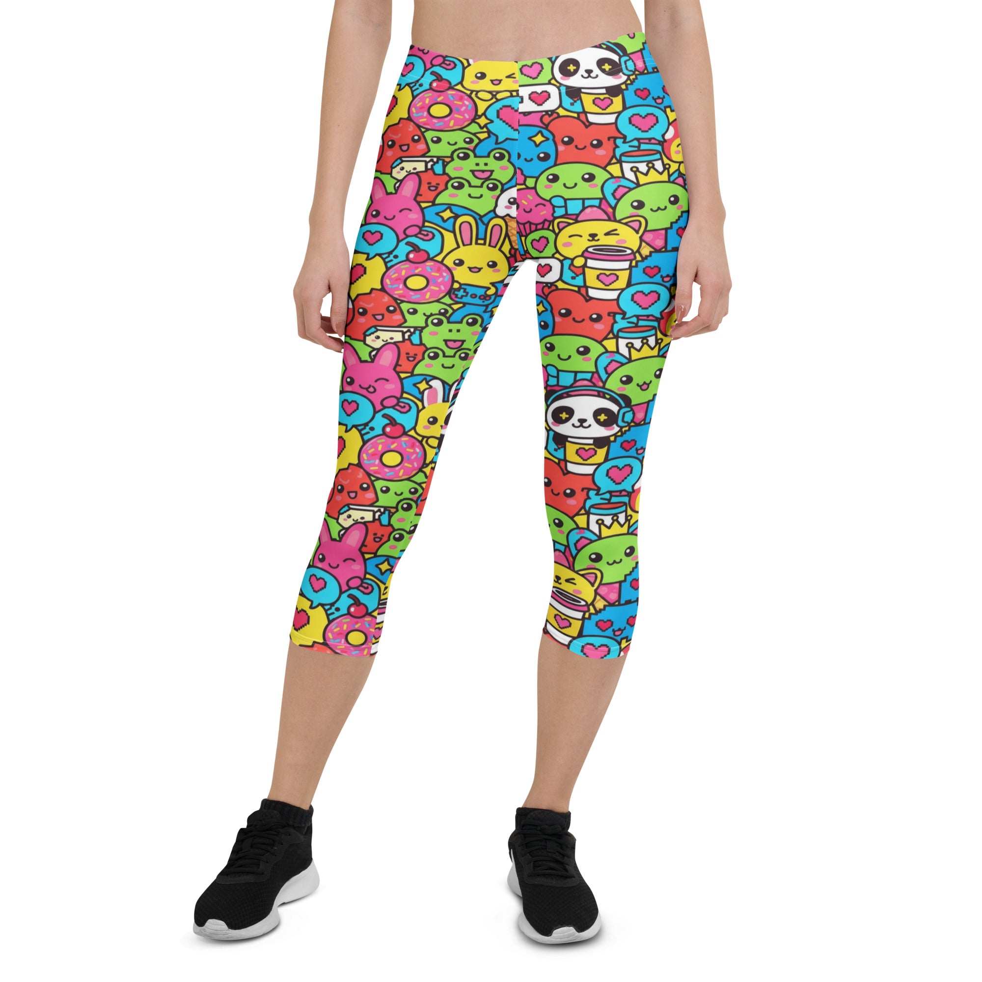 Kawaii Arcade Game Capri Leggings | GearBunch